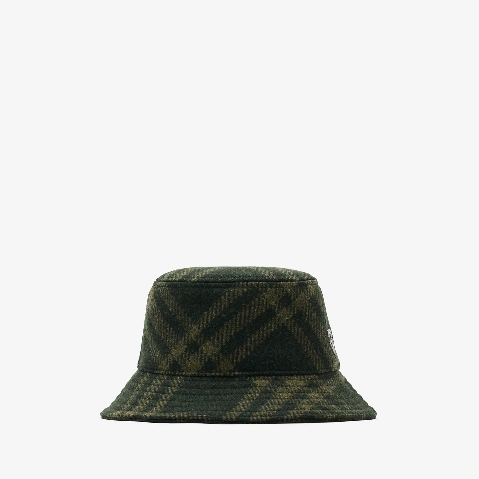 Clearance Burberry Check Wool Bucket Hat Root