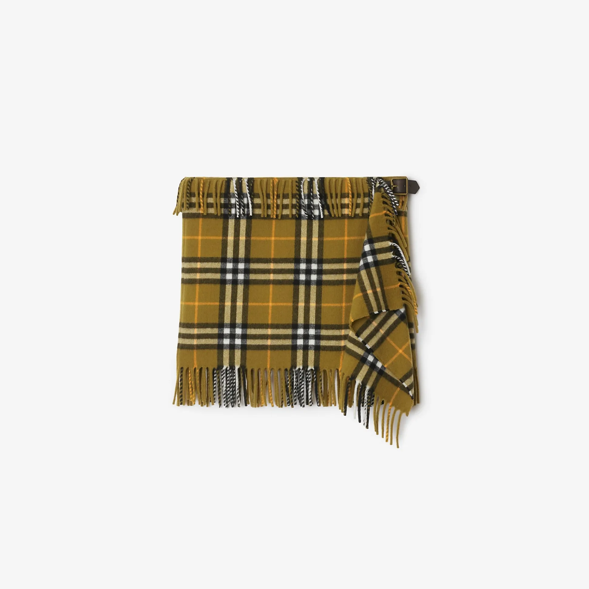 Cheap Burberry Check Wool Cashmere Scarf Skirt Oxide