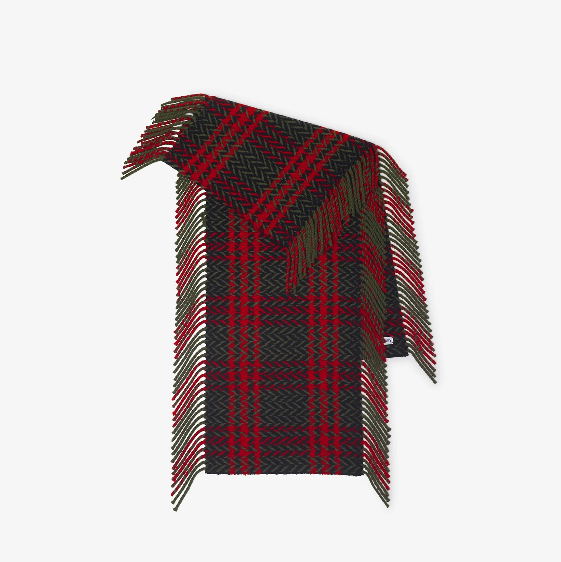 Sale Burberry Check Wool Happy Scarf Loch