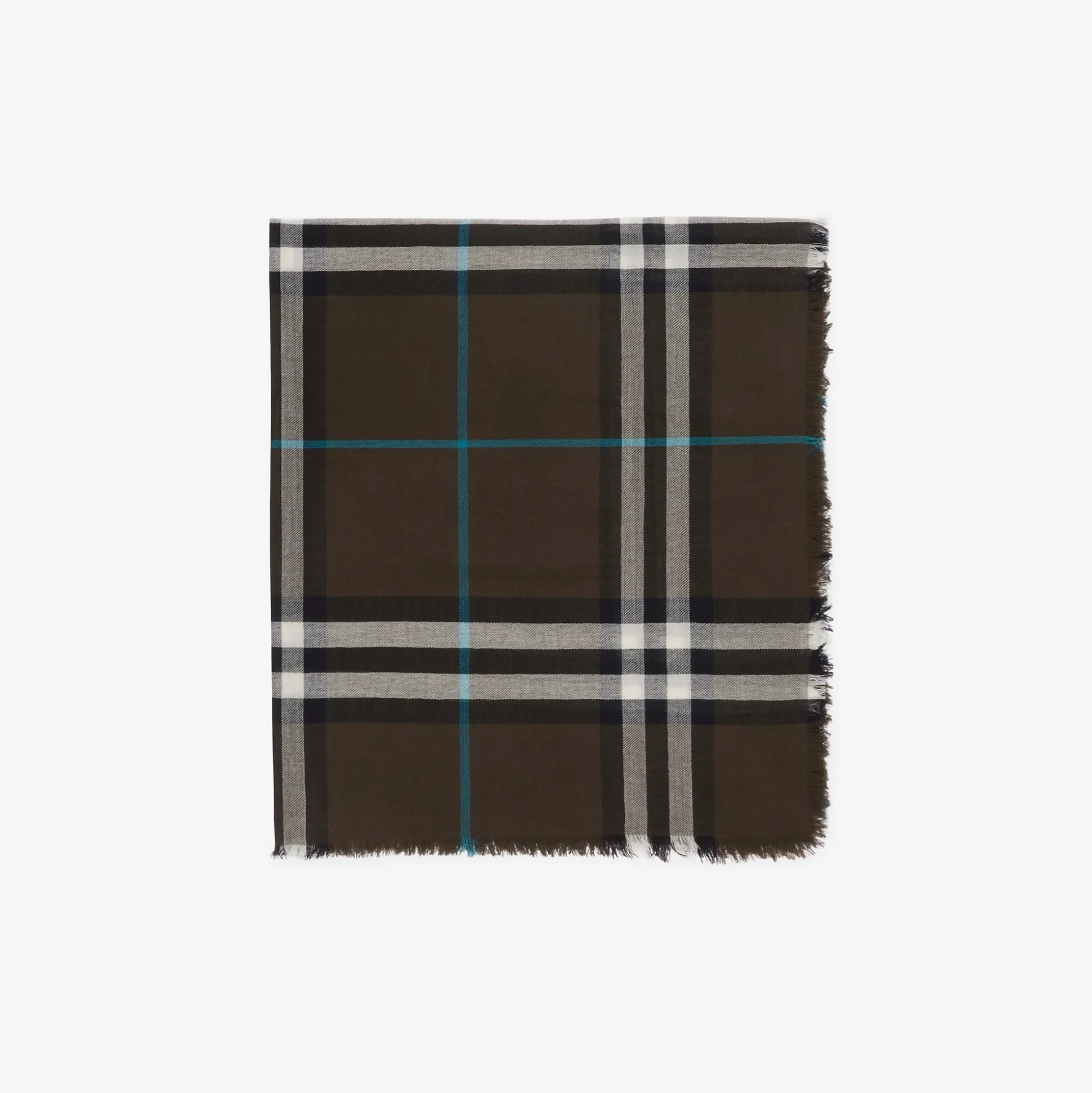 Discount Burberry Check Wool Scarf Snug