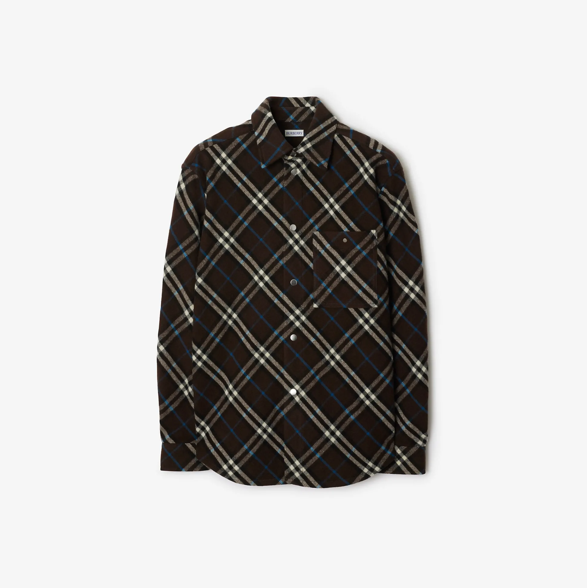 Best Sale Burberry Check Wool Shirt Snug