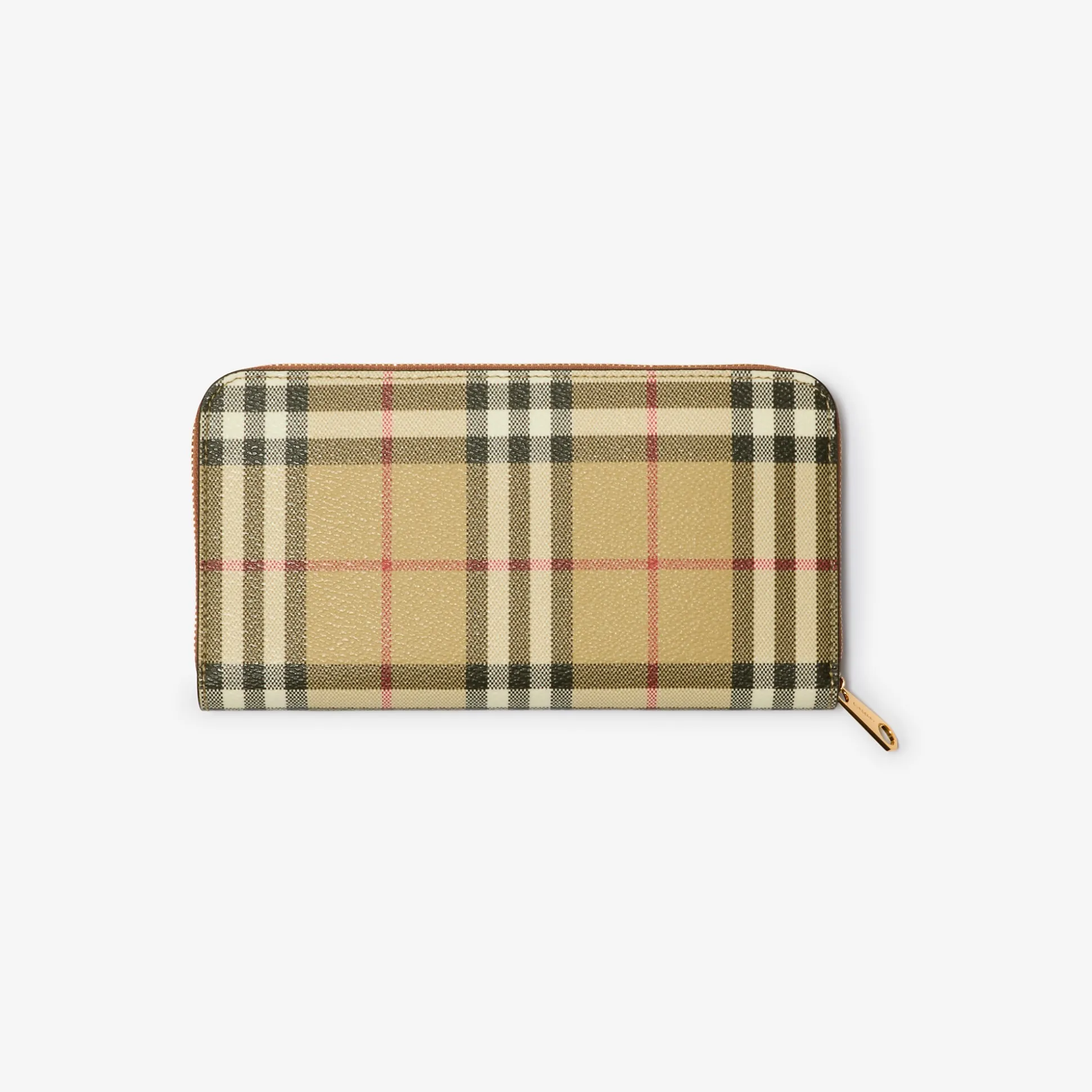 Store Burberry Check Zip Wallet Archivebeige