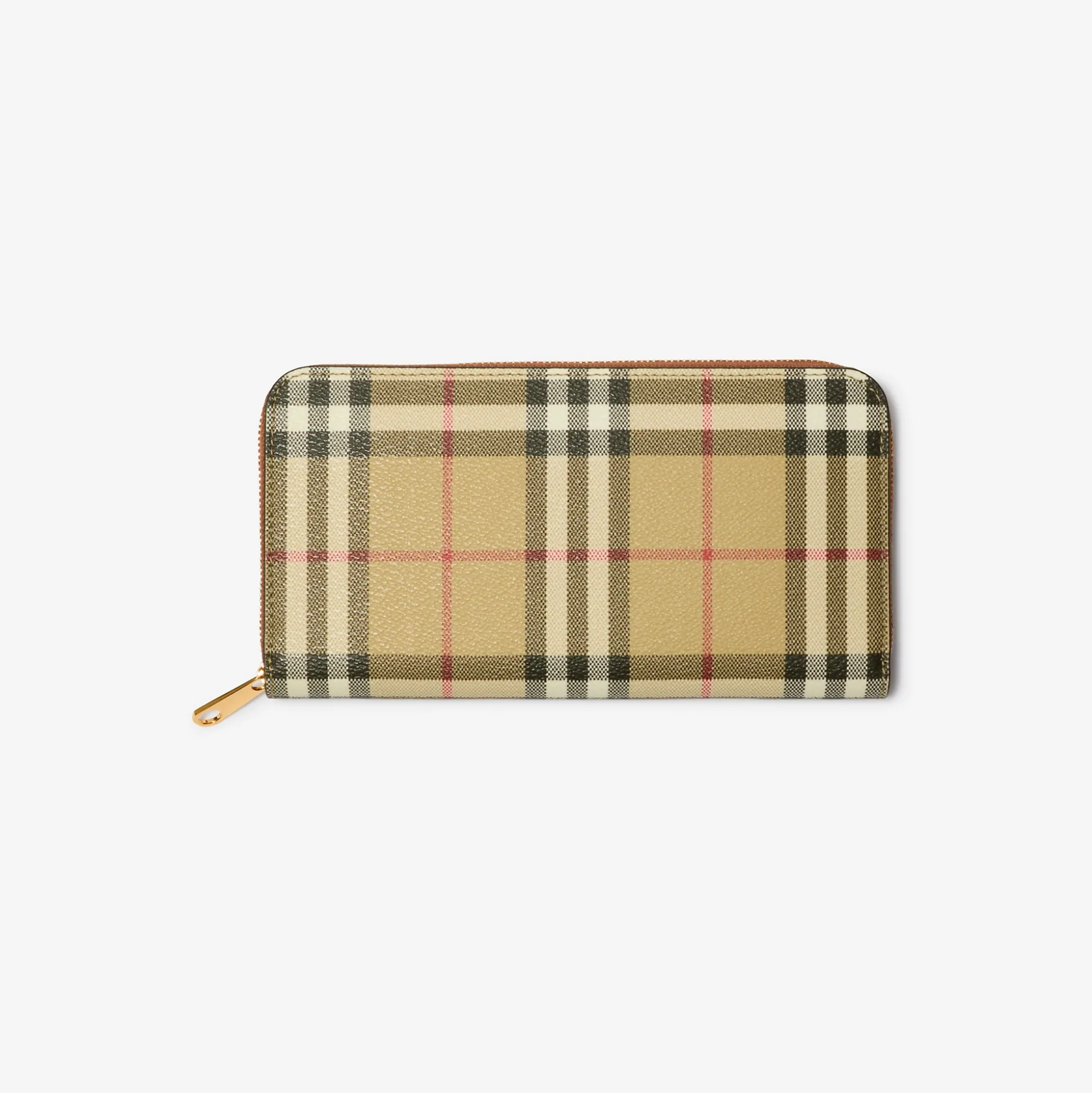 Store Burberry Check Zip Wallet Archivebeige