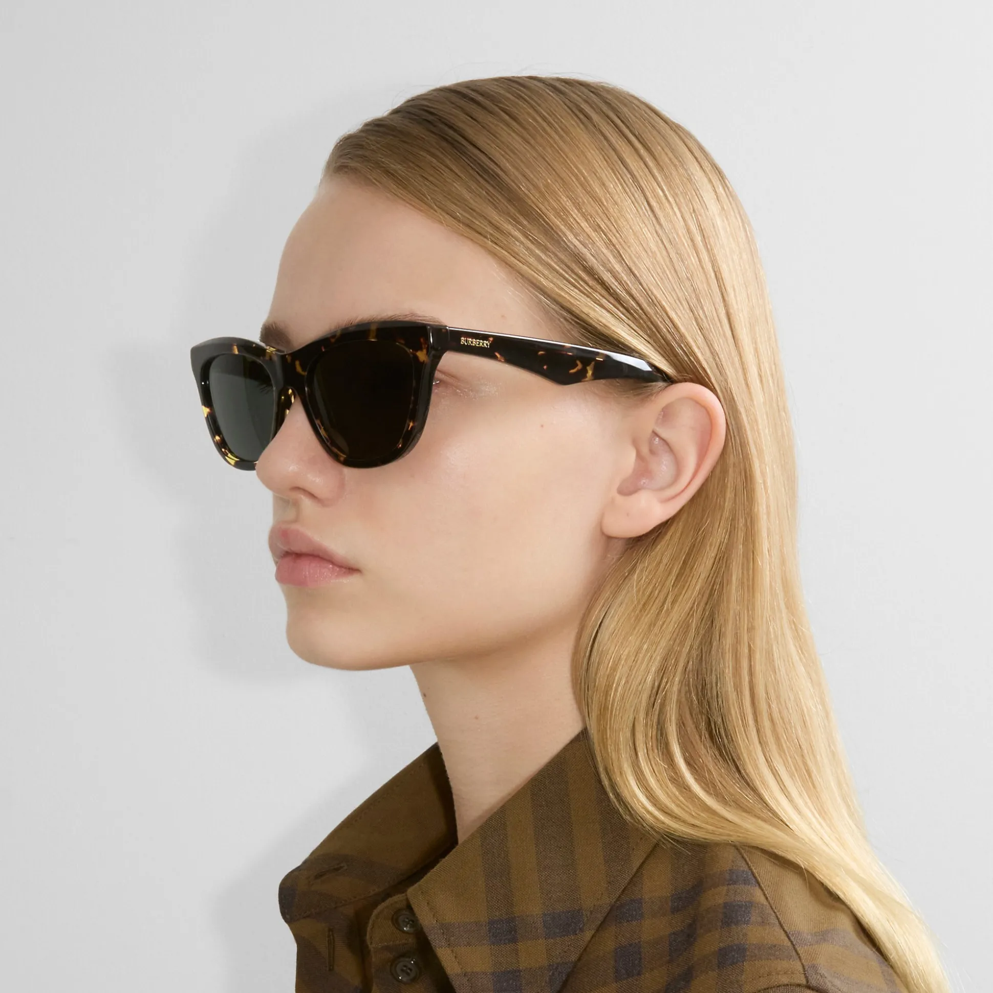 Clearance Burberry Code Cat-eye Sunglasses Yellowhavana