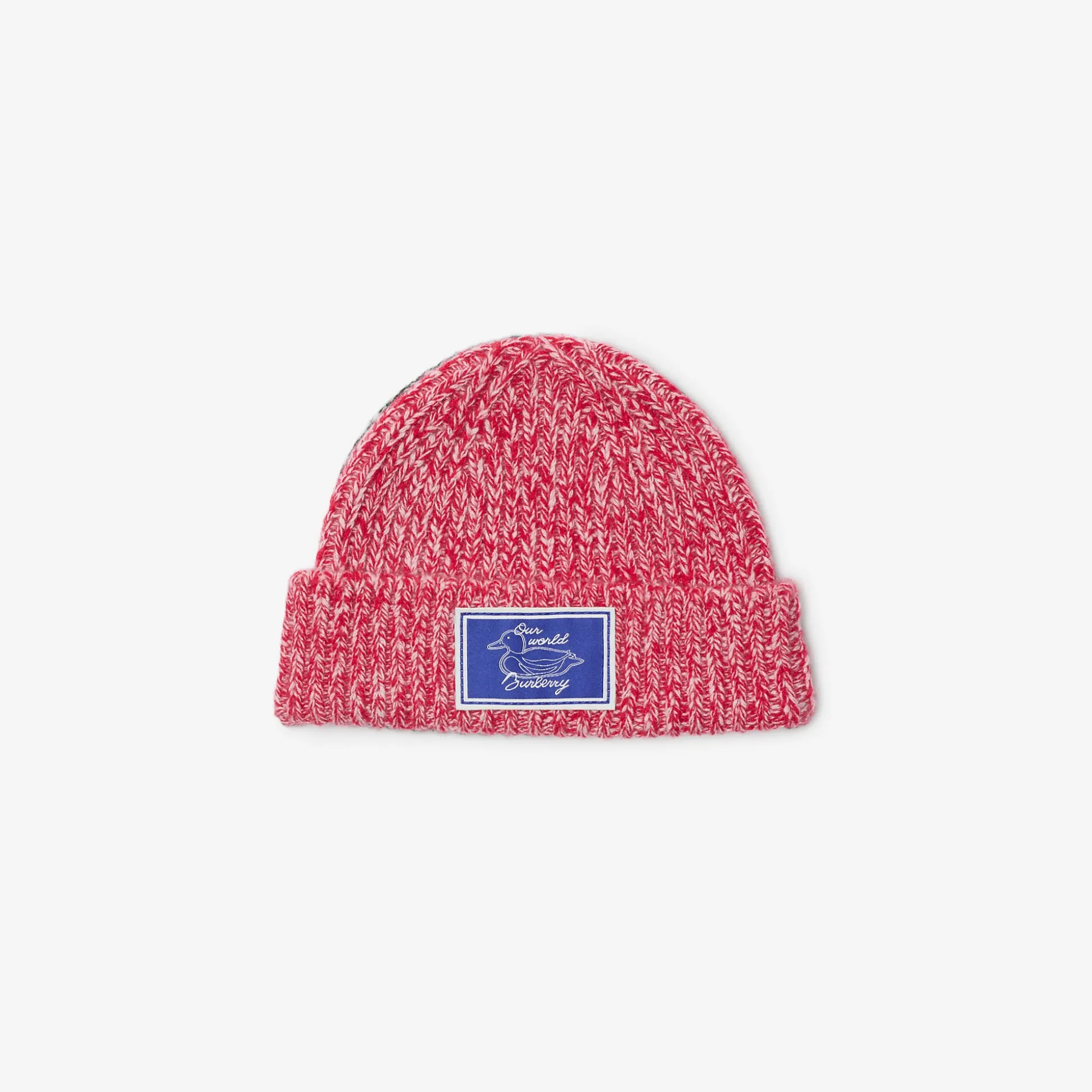 Best Burberry Colour Block Cashmere Beanie Rhubarb