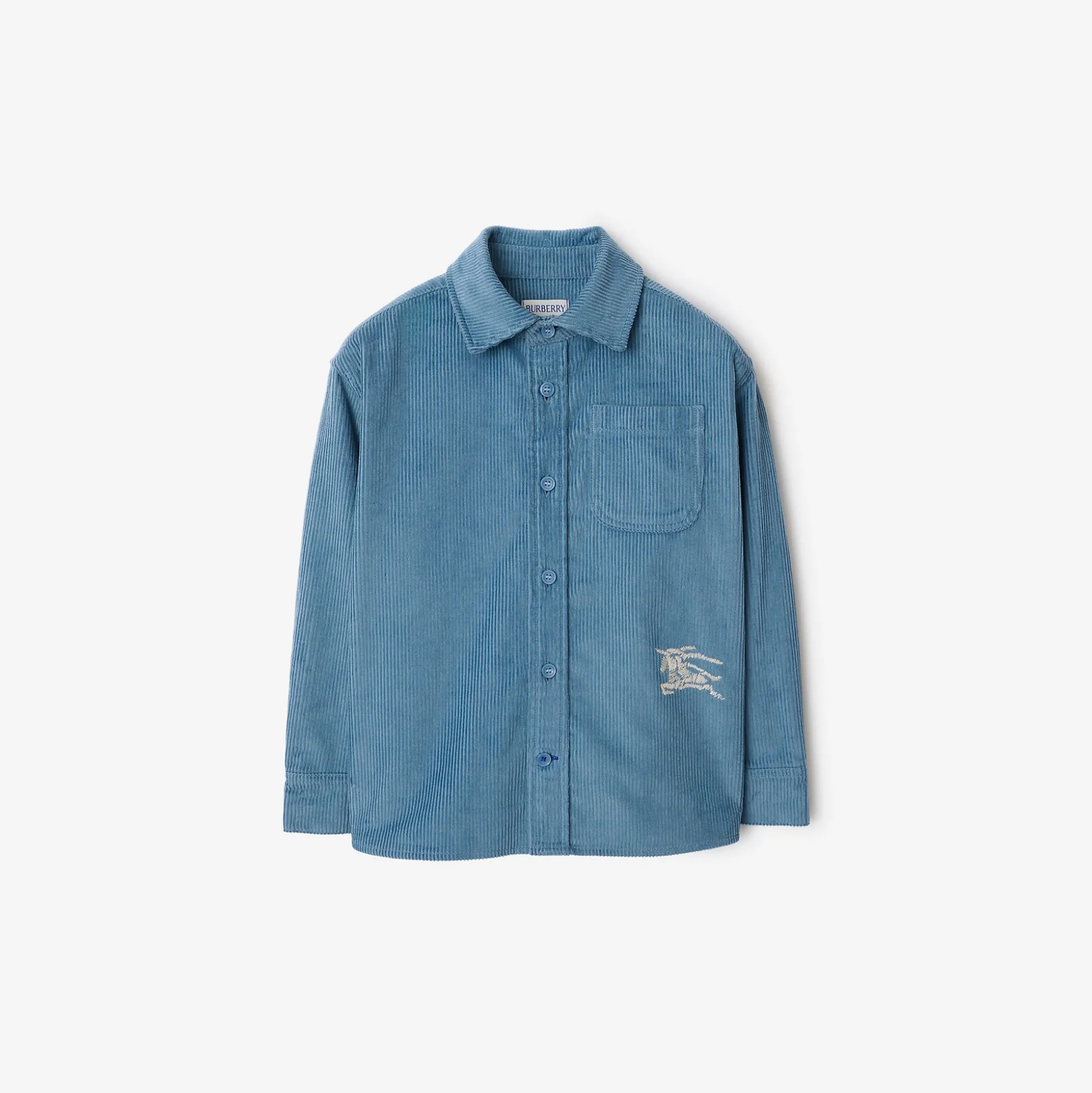 New Burberry Corduroy Shirt Alloyblue