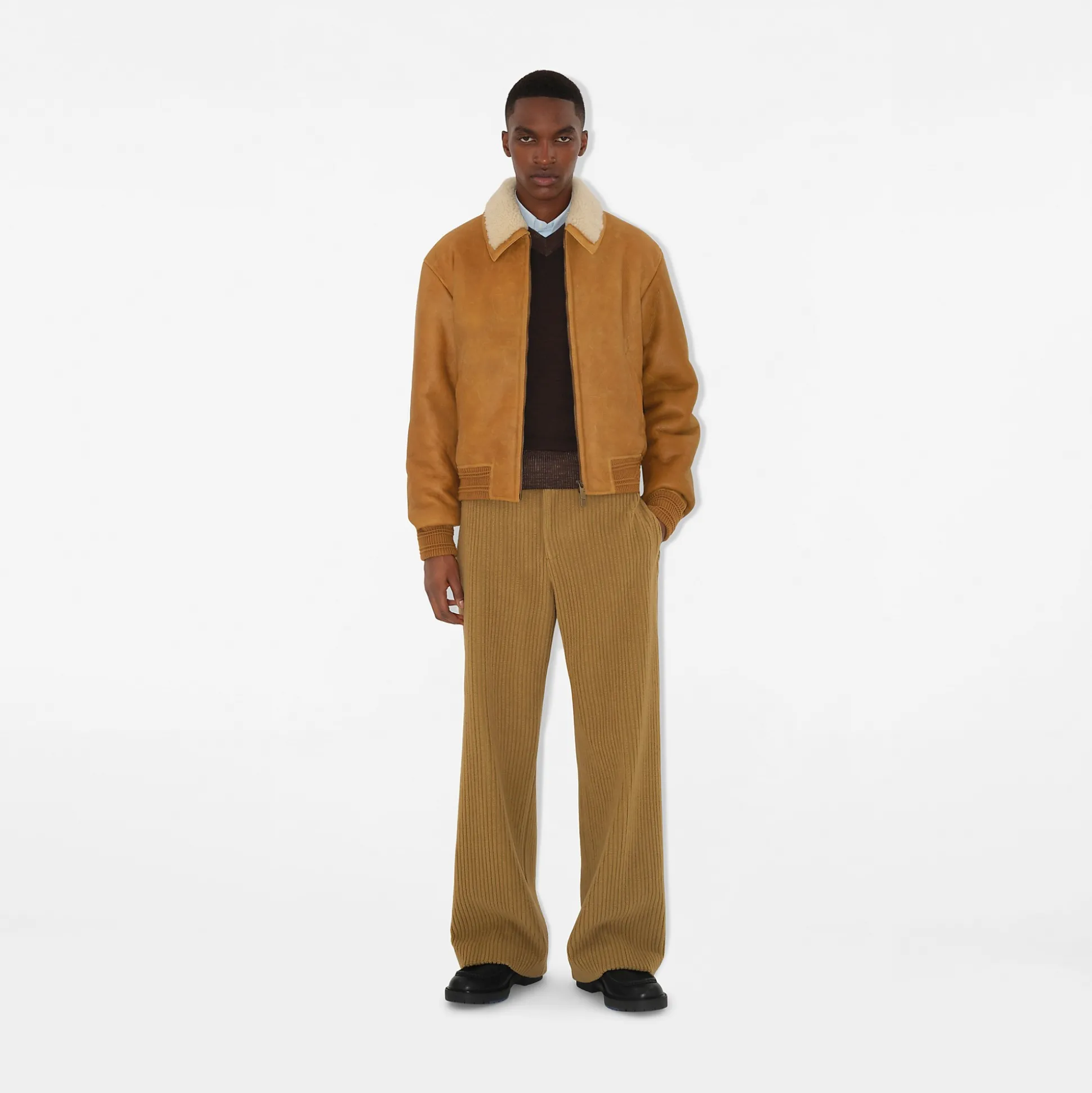 Fashion Burberry Corduroy Trousers Teddy