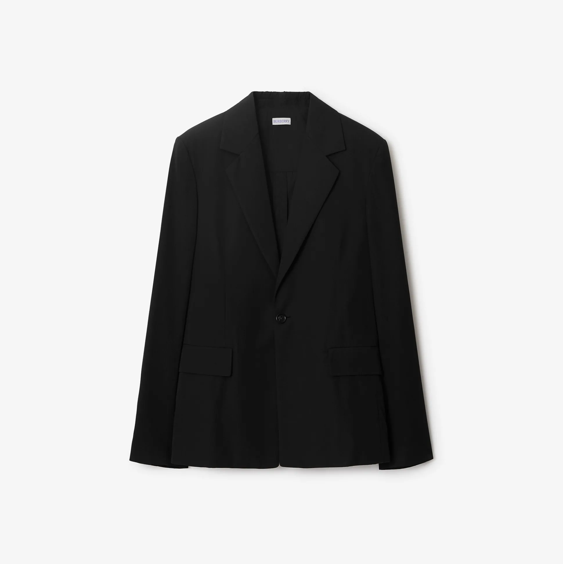 Flash Sale Burberry Cotton Blend Tailored Jacket Black