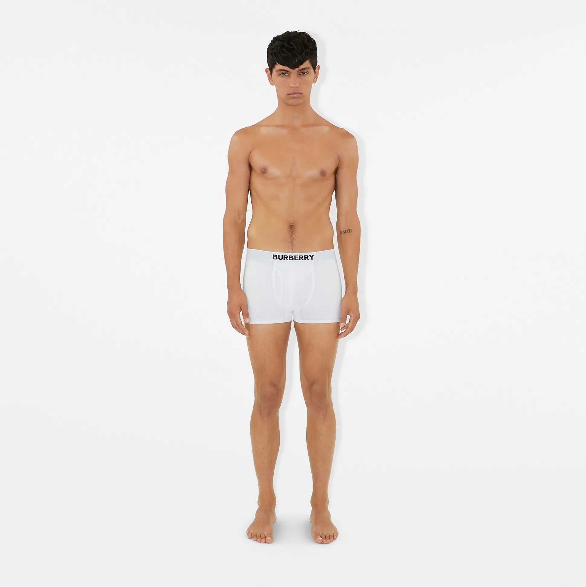 Hot Burberry Cotton Boxer Shorts White