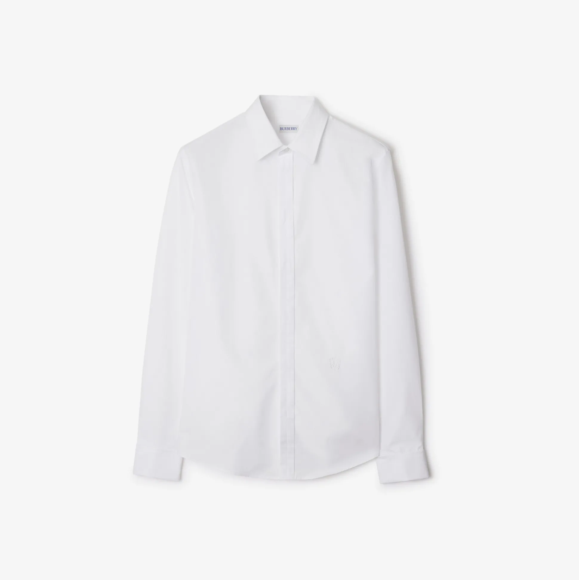 Cheap Burberry Cotton Formal Shirt White