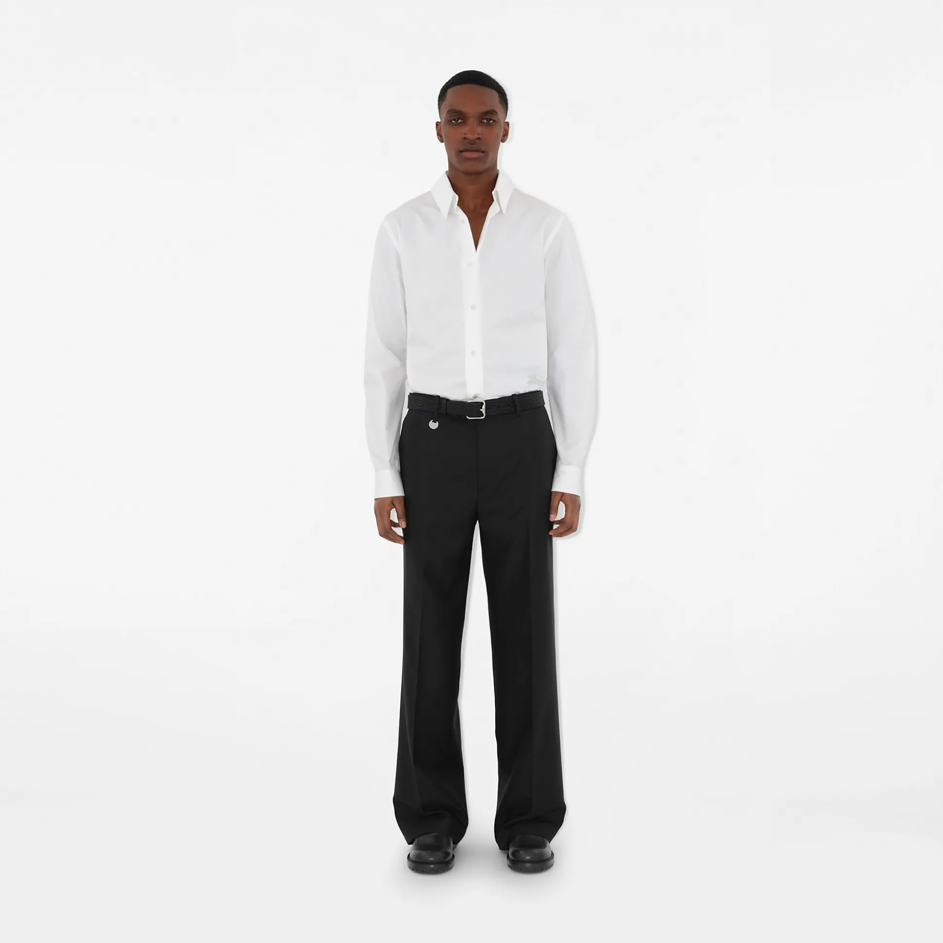 Online Burberry Cotton Formal Shirt White