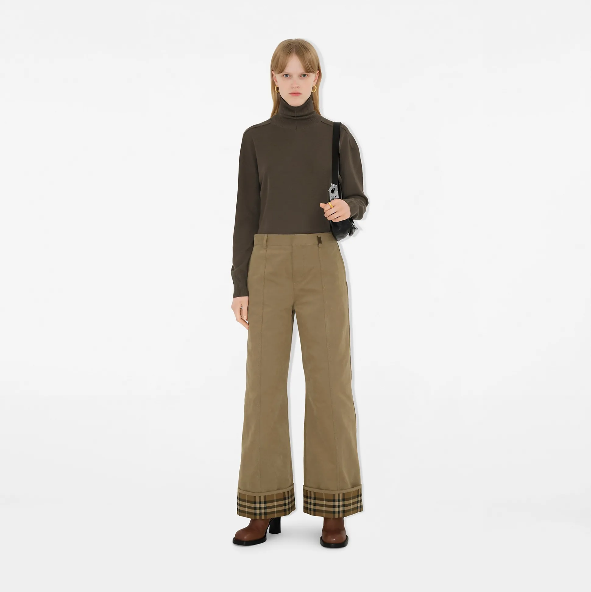 Outlet Burberry Cotton Nylon Trousers Mountain