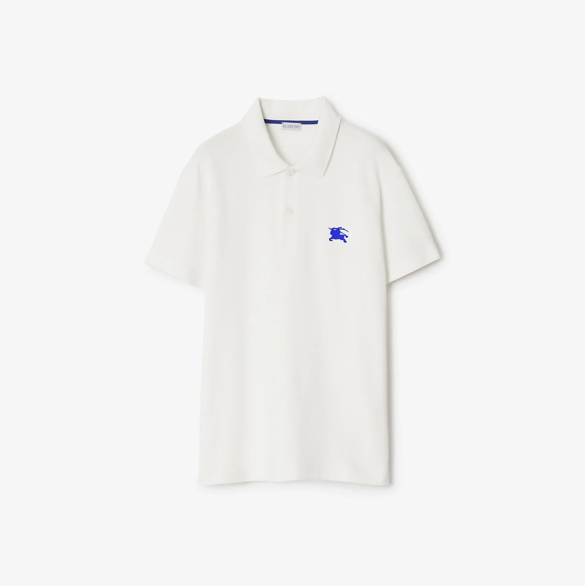 Discount Burberry Cotton Polo Shirt Salt