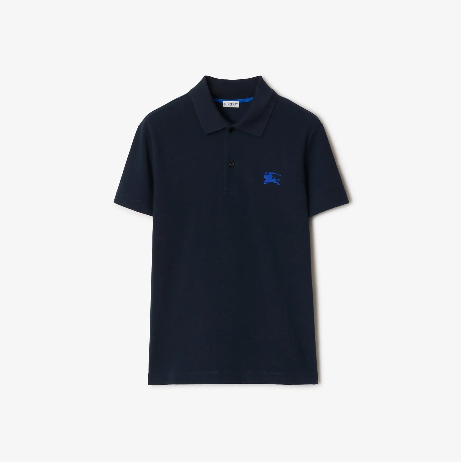 Best Burberry Cotton Polo Shirt Navy