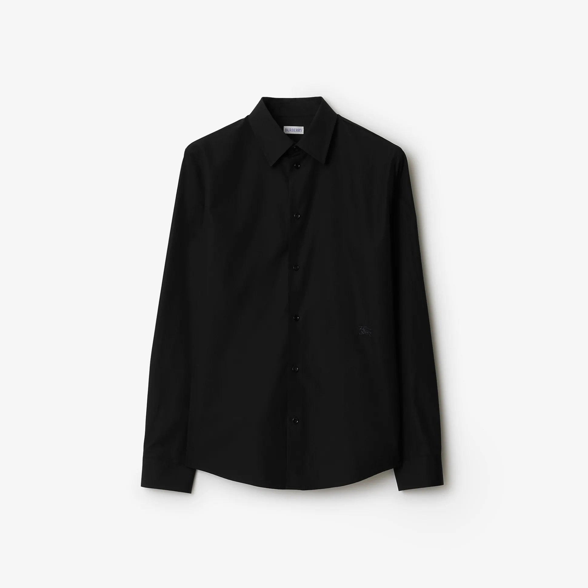 New Burberry Cotton Shirt Black