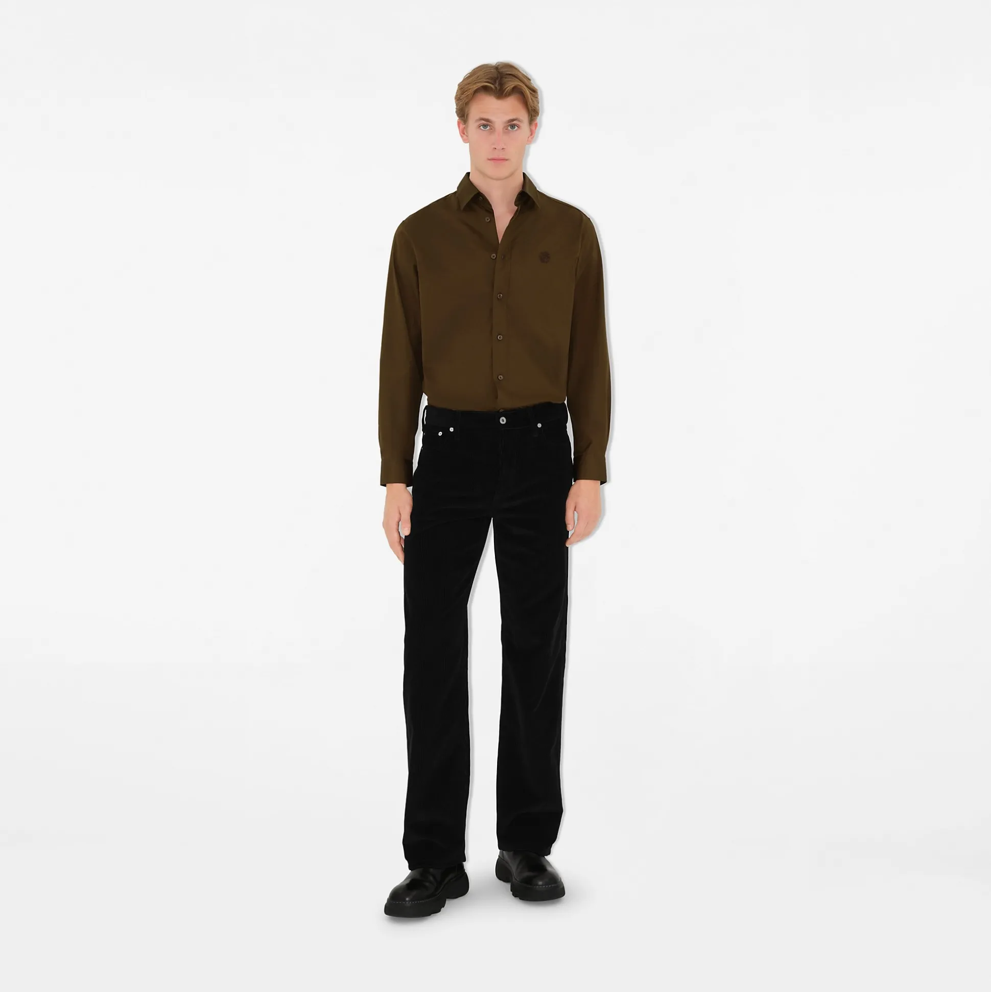 Online Burberry Cotton Shirt Bramble