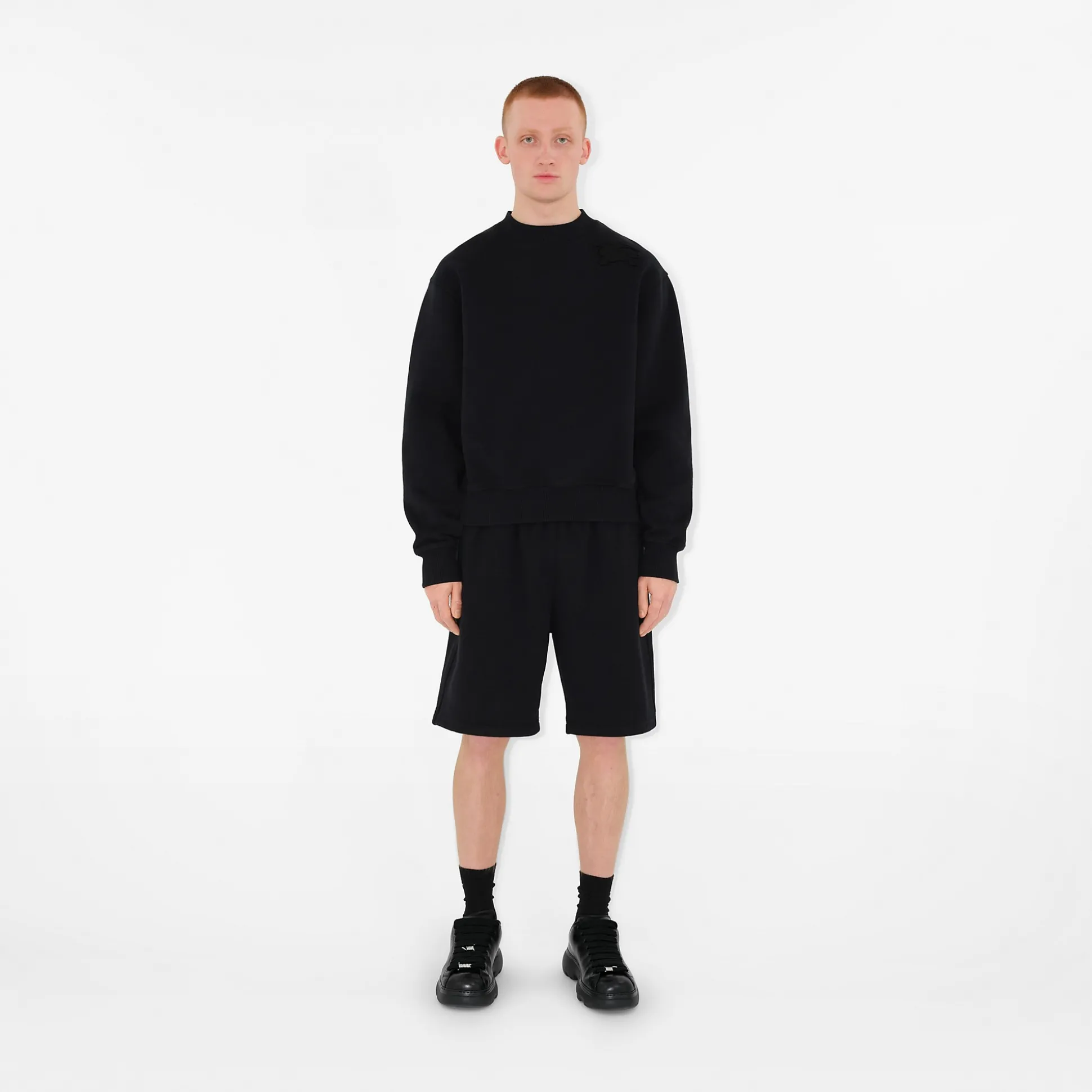 Discount Burberry Cotton Shorts Black