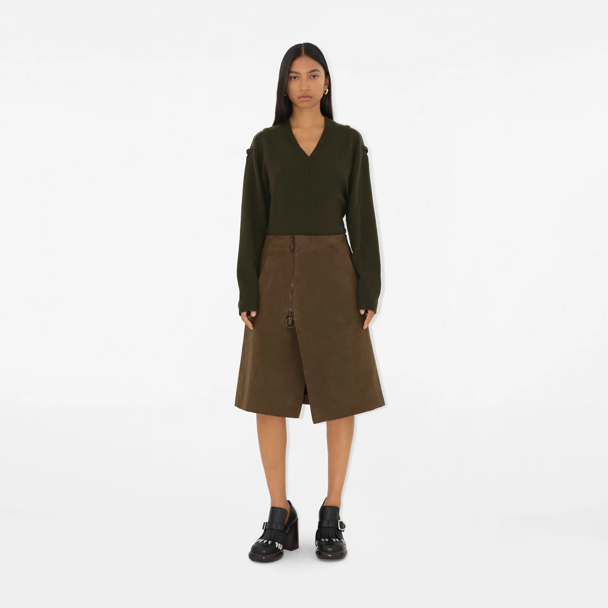 Sale Burberry Cotton Skirt Bramble