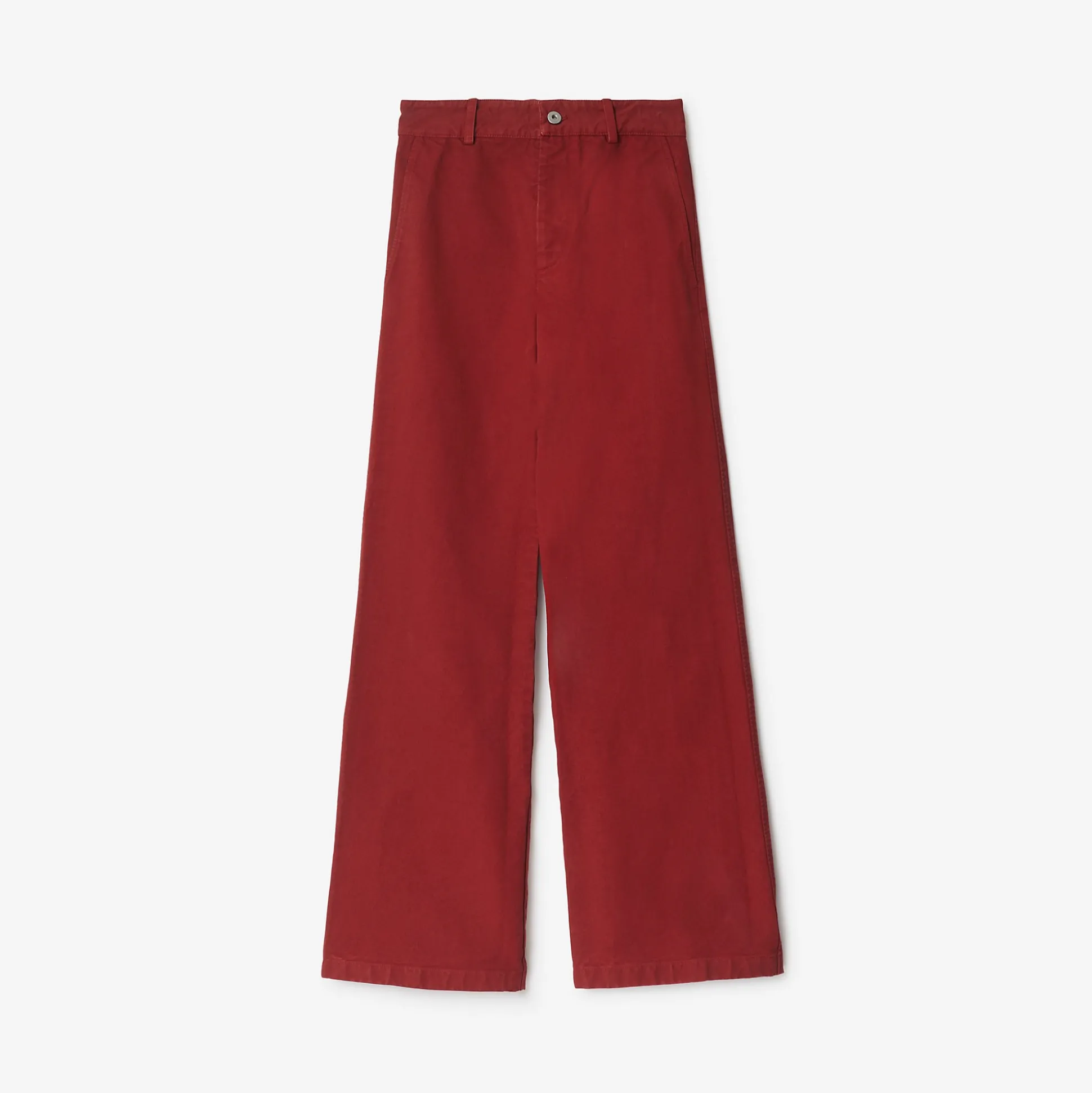 Fashion Burberry Cotton Trousers Geranium