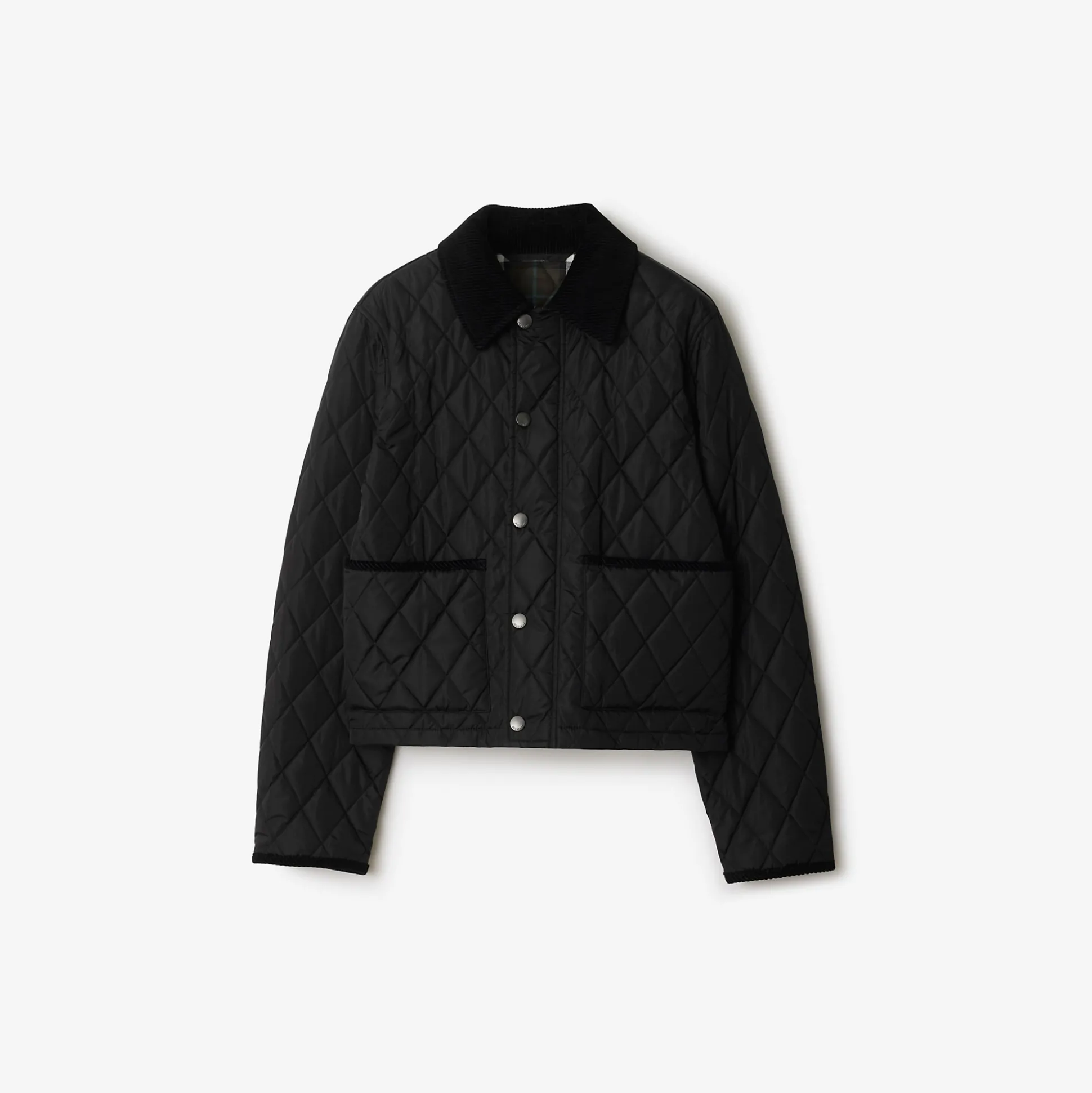 Best Burberry Cropped Quilted Nylon Witney Jacket Black/snug