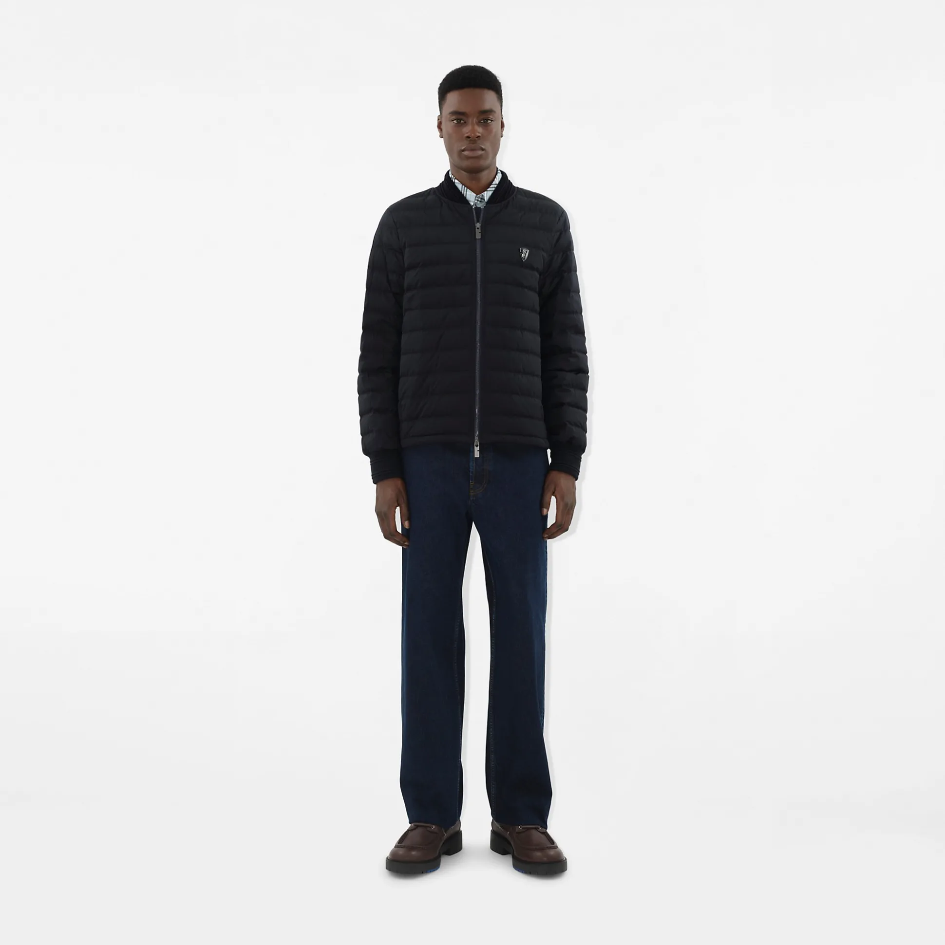 Cheap Burberry Dalham Puffer Jacket Indigo