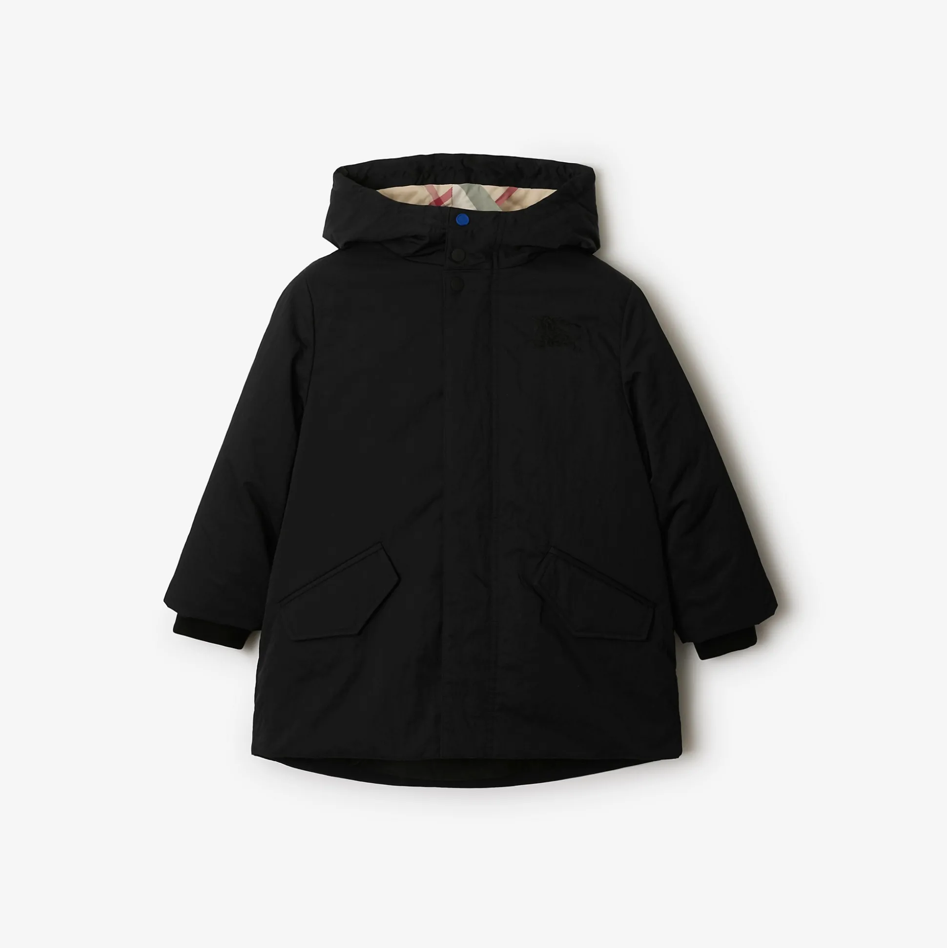 Best Sale Burberry Detachable Warmer Nylon Parka Black