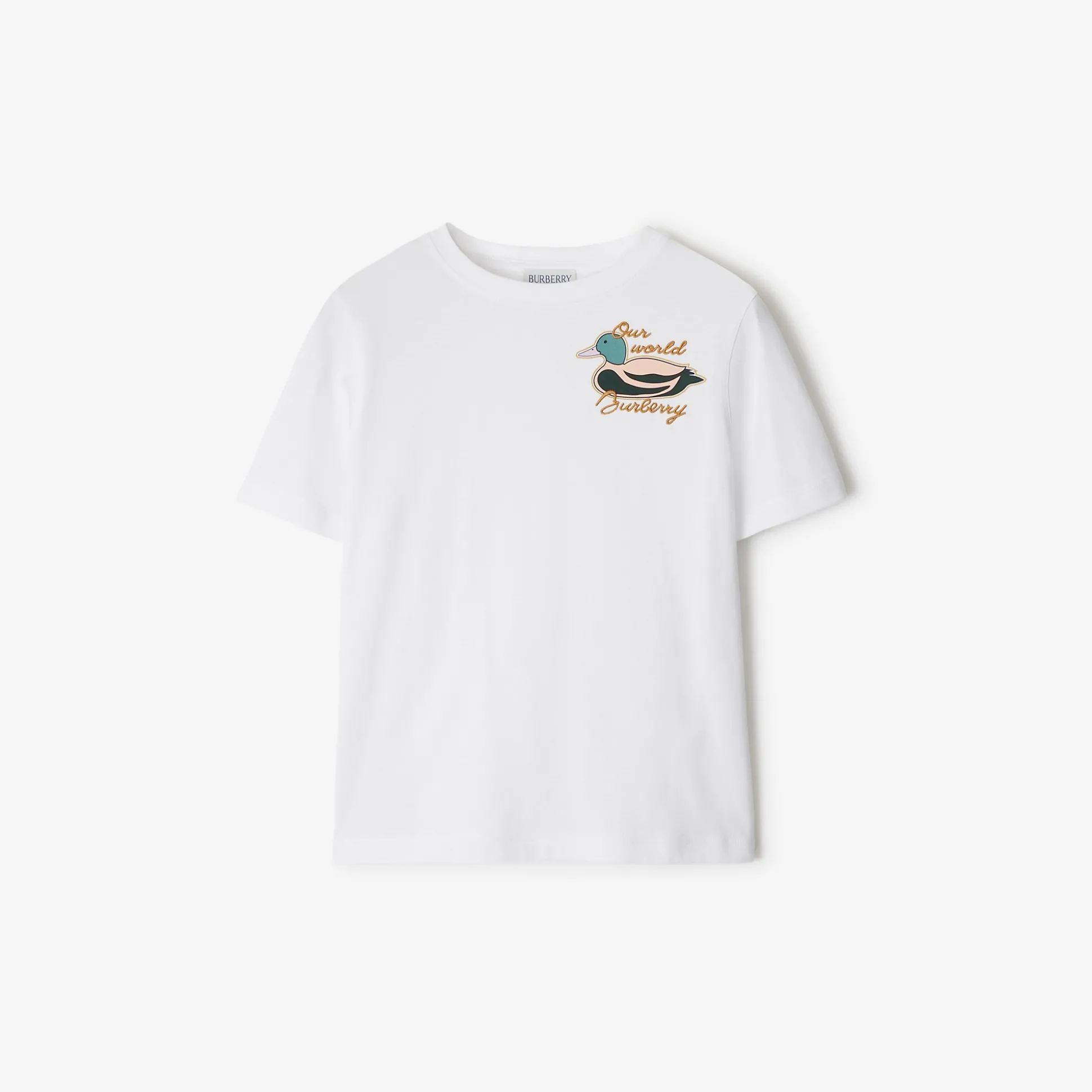 Cheap Burberry Duck Cotton T-shirt White