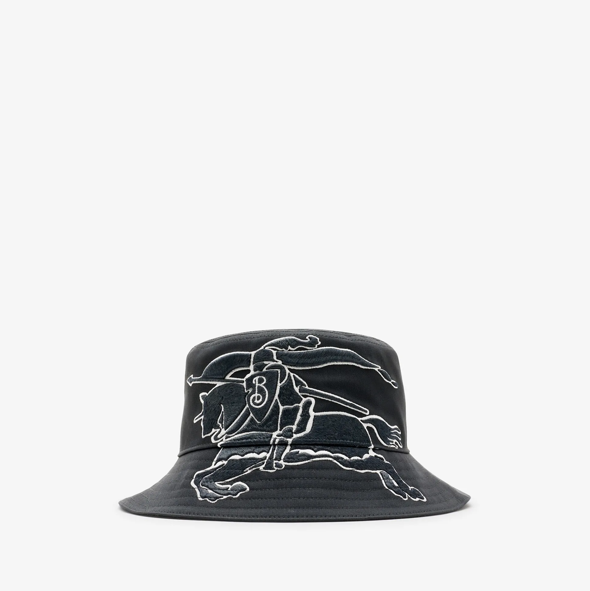 Flash Sale Burberry EKD Cotton Bucket Hat Charcoal