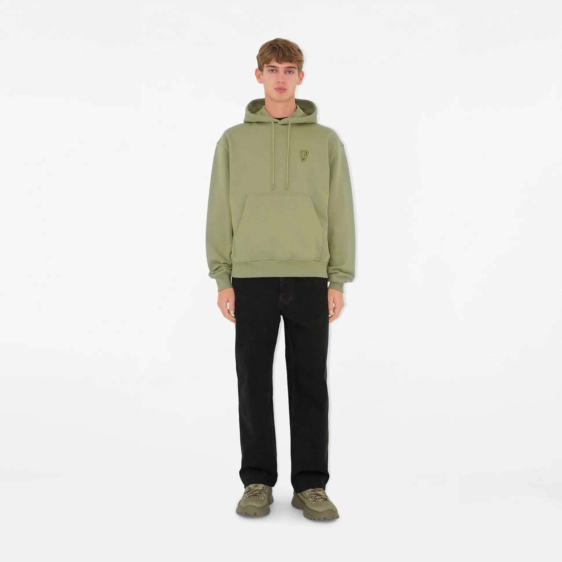 Hot Burberry EKD Cotton Hoodie Artichoke