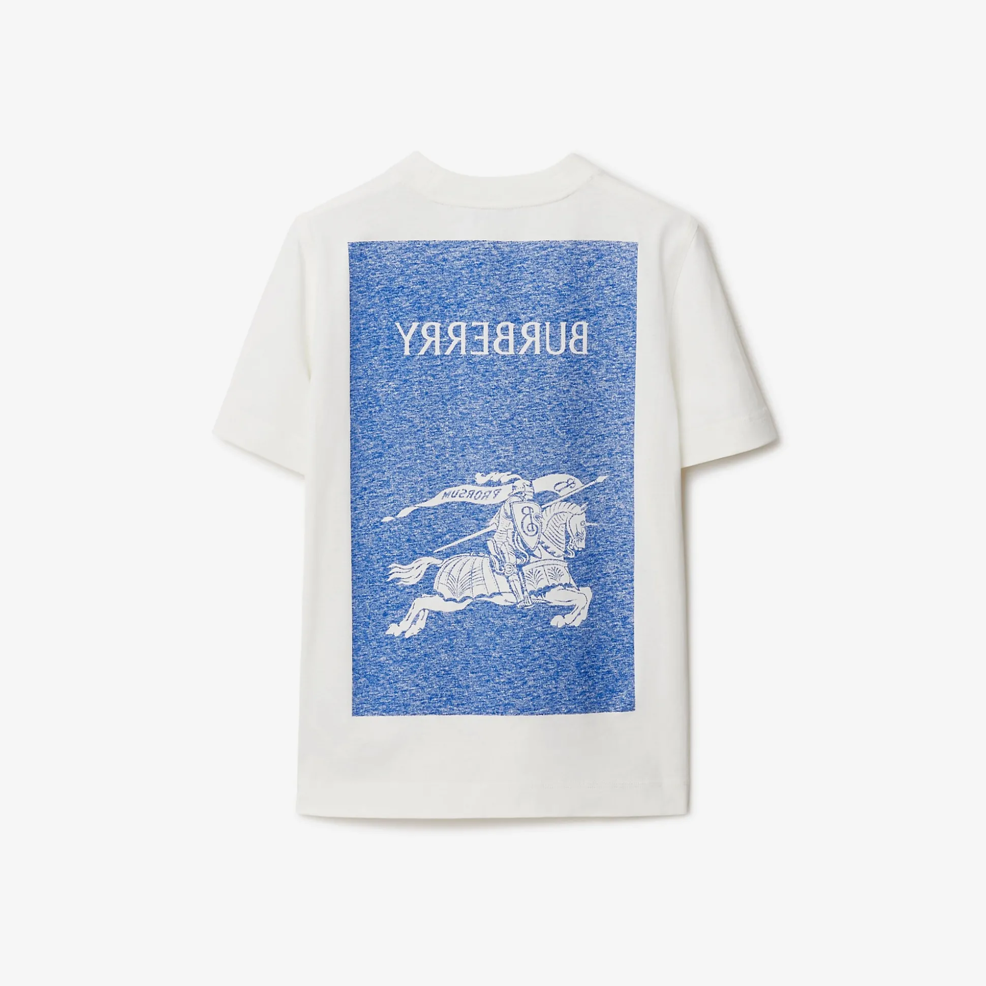 Shop Burberry EKD Cotton T-shirt Salt