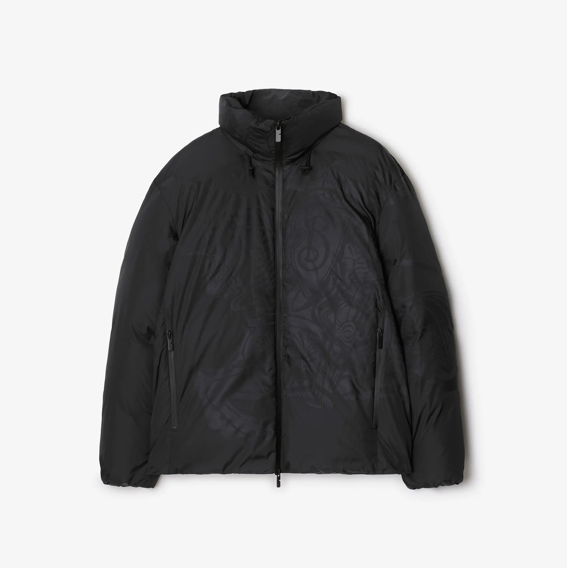 Sale Burberry EKD Nylon Puffer Jacket Charcoal