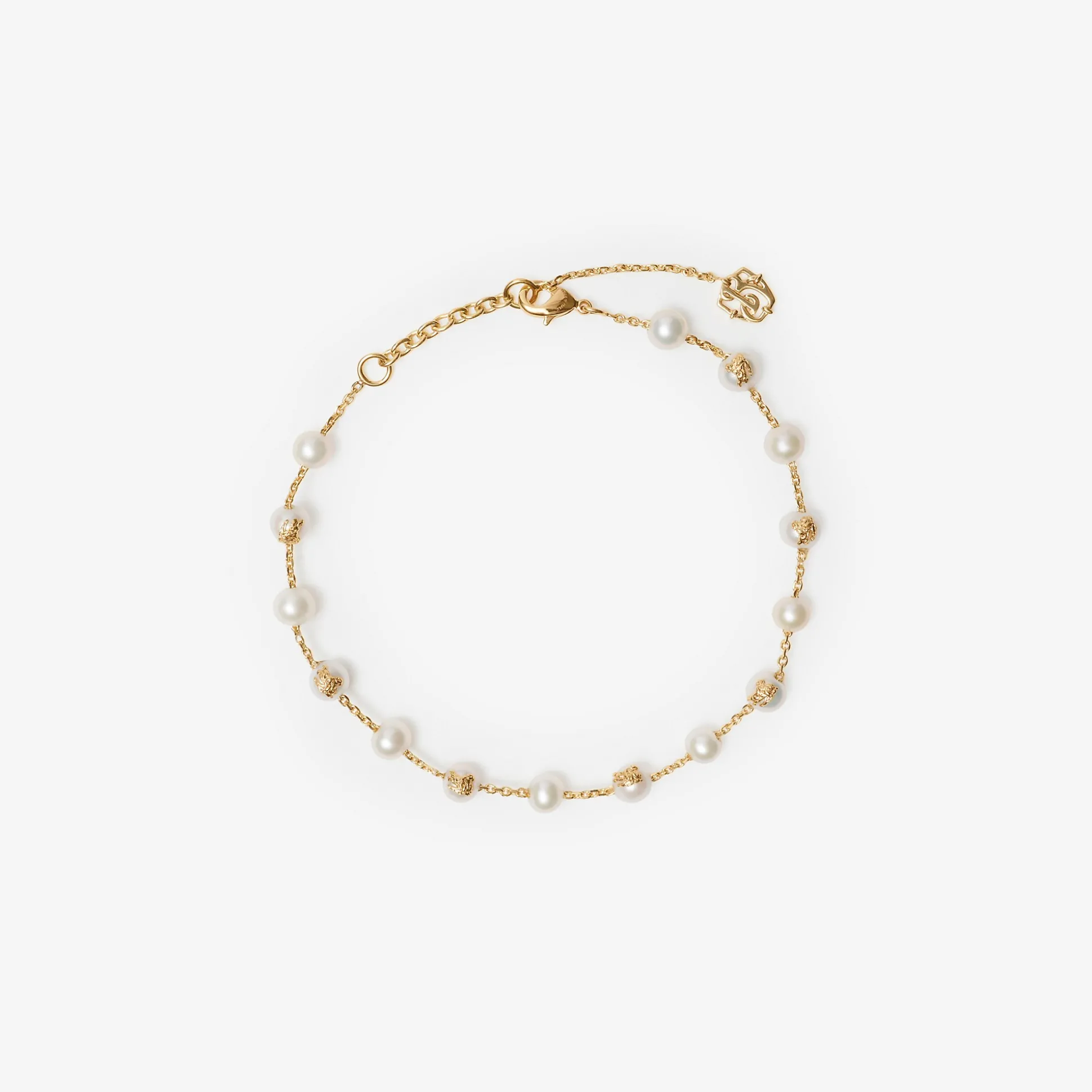 Clearance Burberry EKD Sphere Pearl Bracelet​ Gold/pearl