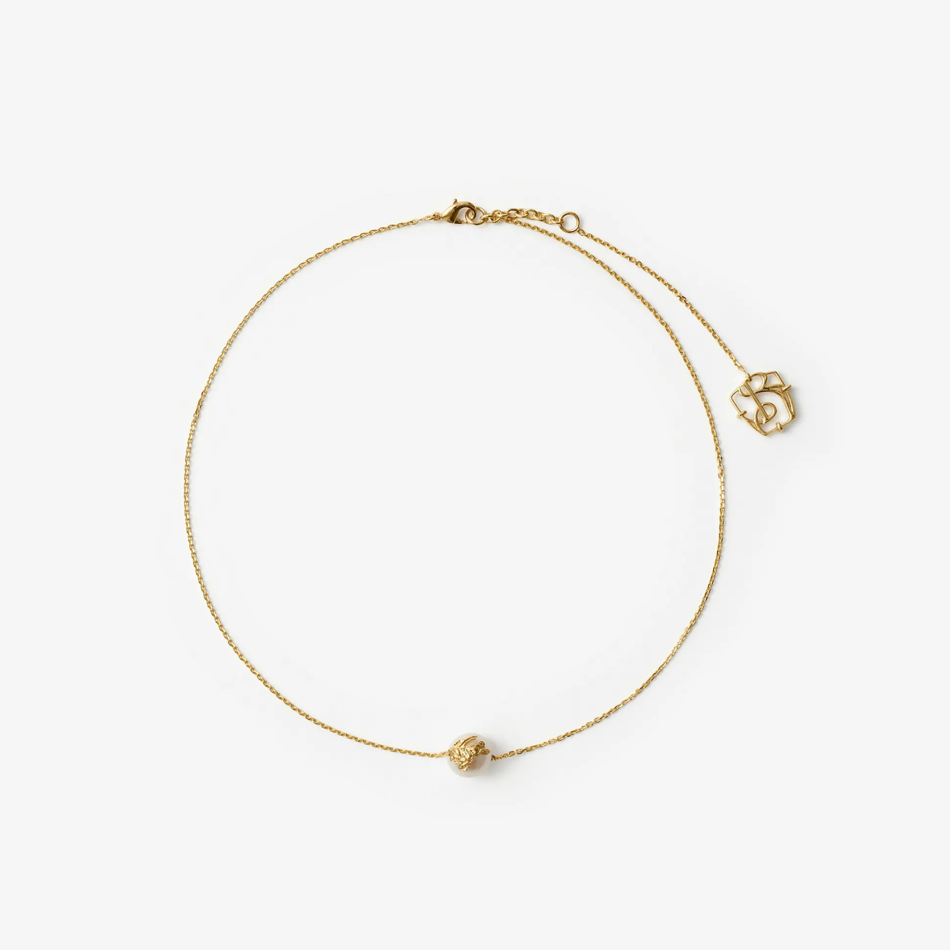 Online Burberry EKD Sphere Pearl Solitaire Necklace Gold/pearl