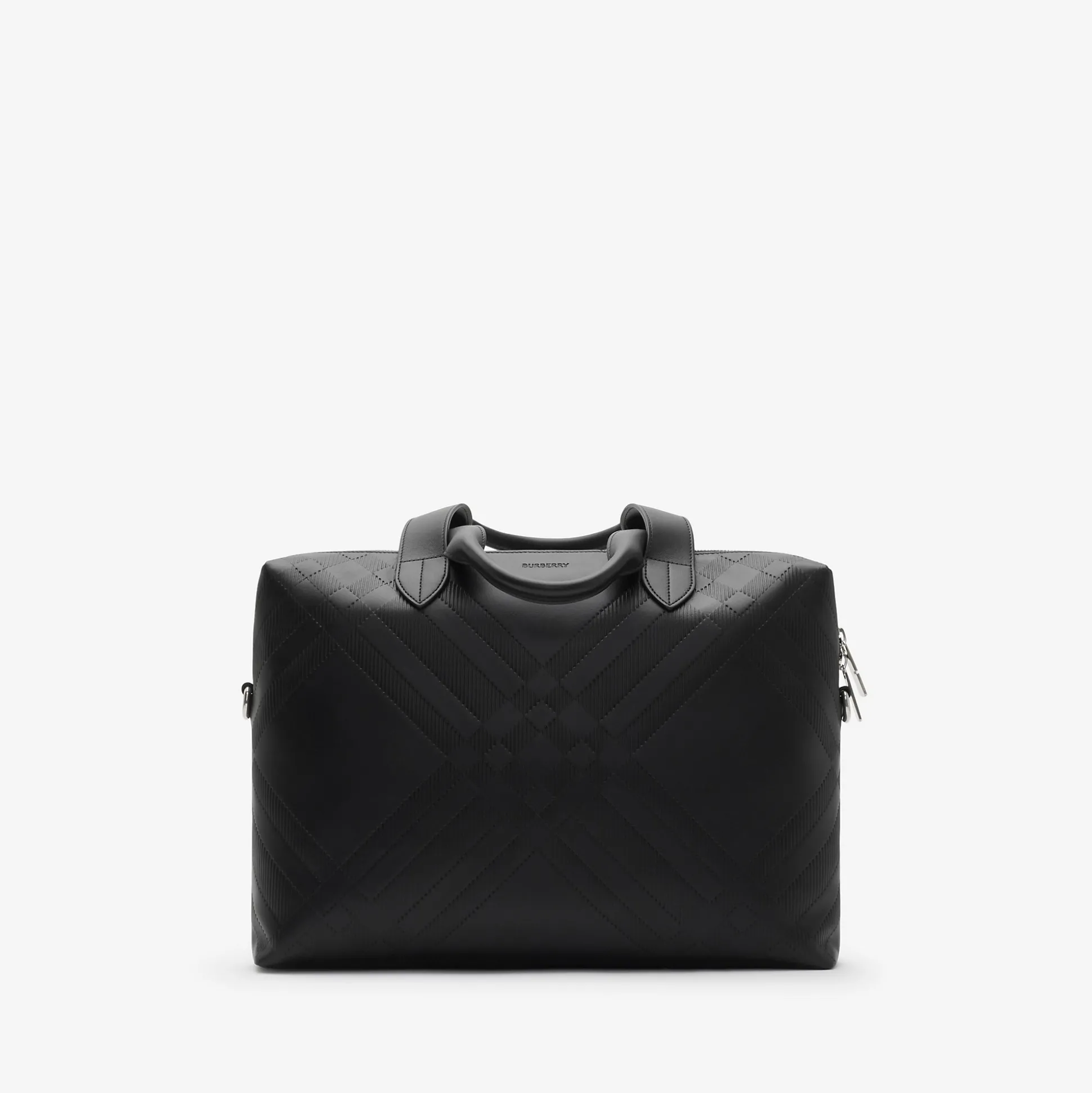 Sale Burberry Embossed Check Briefcase Black