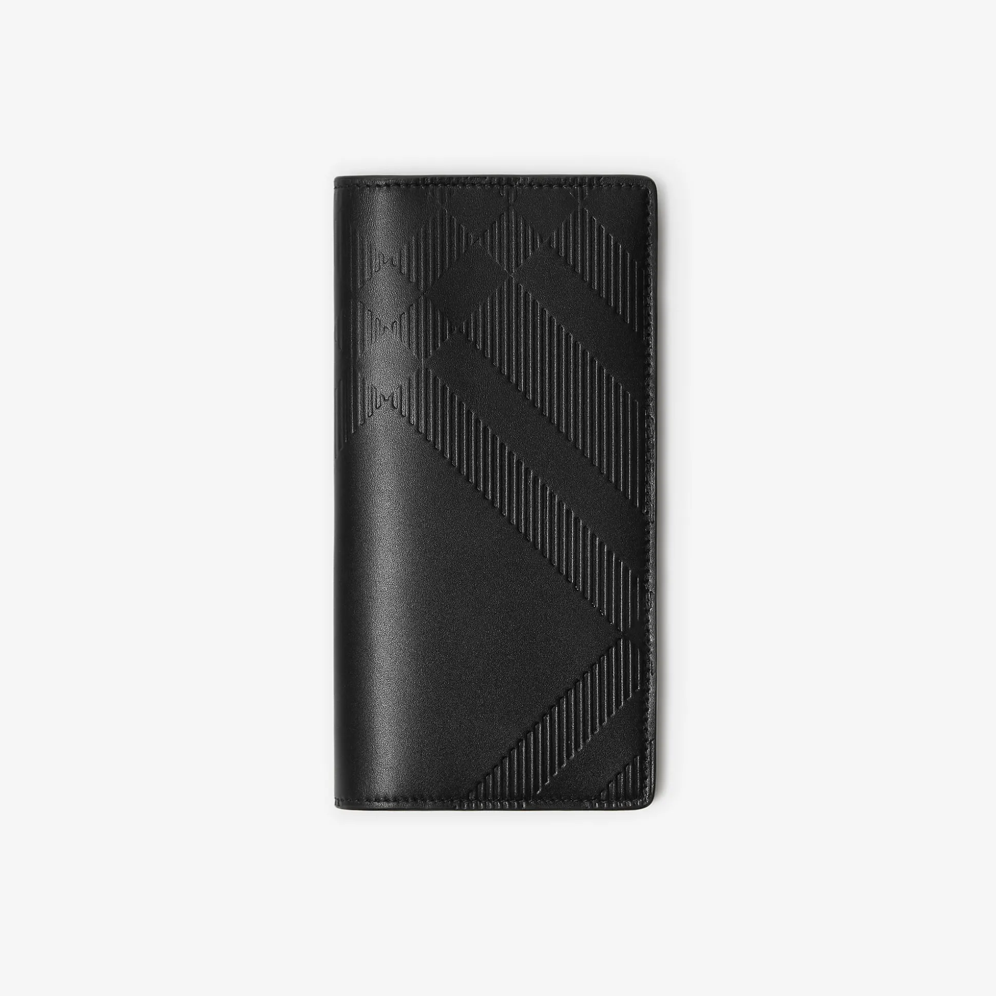 Hot Burberry Embossed Check Continental Wallet Black