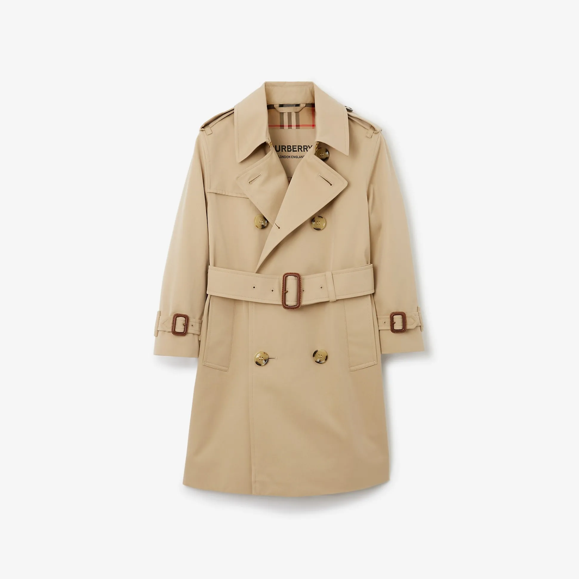 Sale Burberry Gabardine Trench Coat Honey