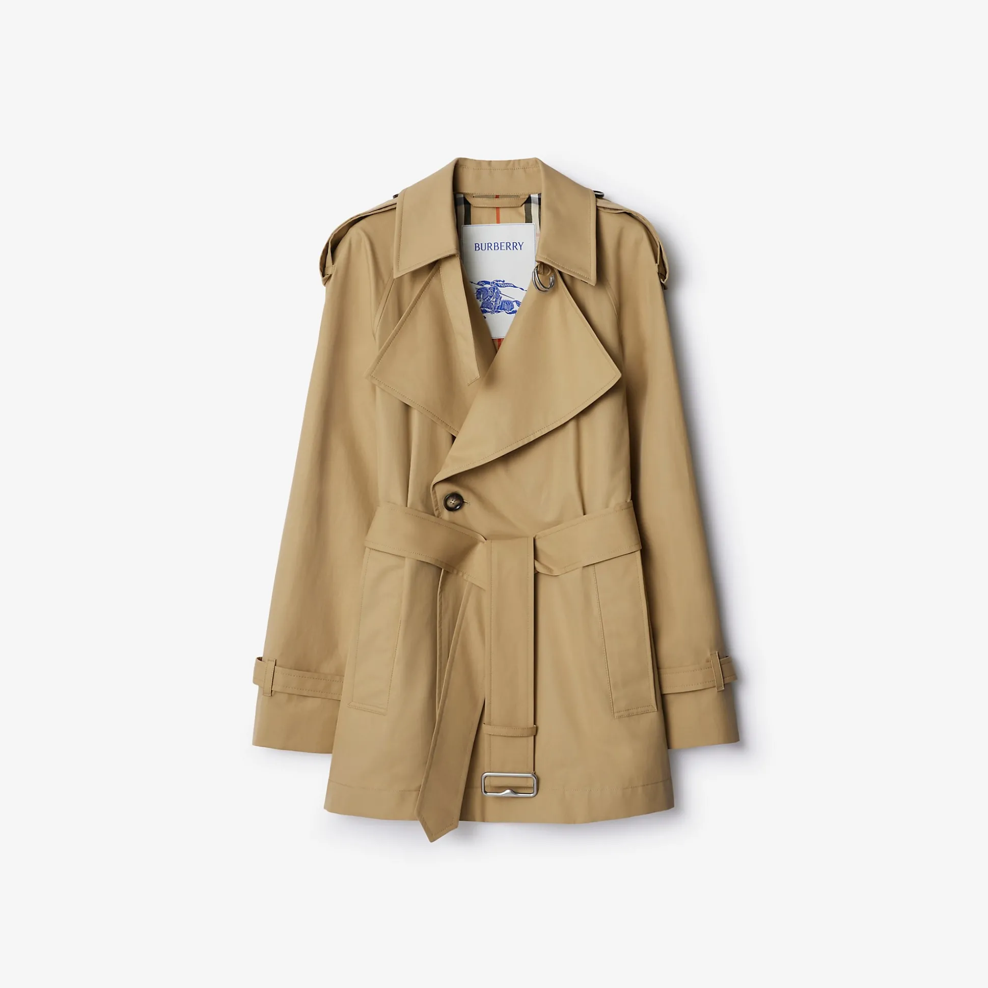 Hot Burberry Gabardine Trench Jacket Flax