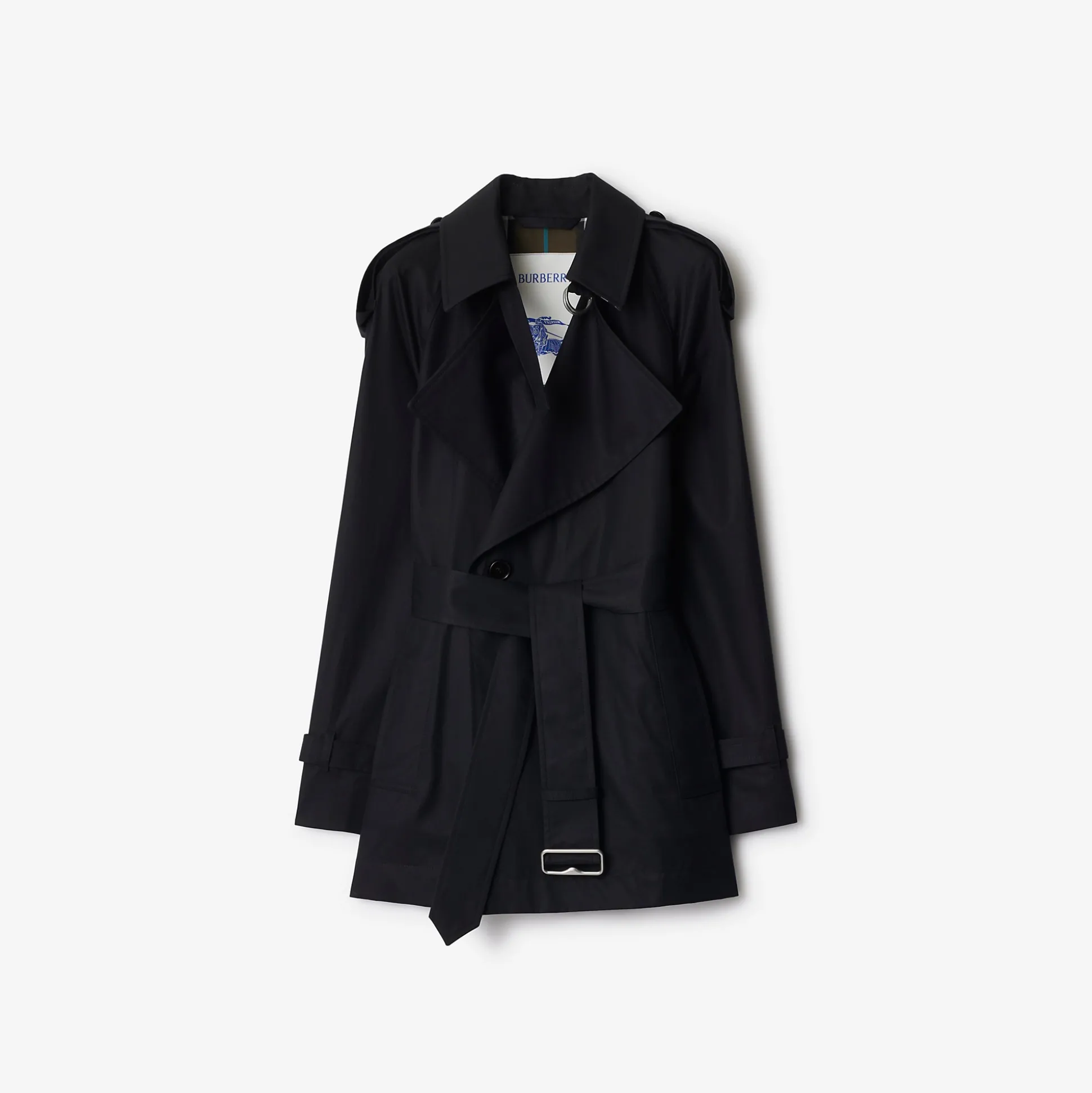 Store Burberry Gabardine Trench Jacket Black