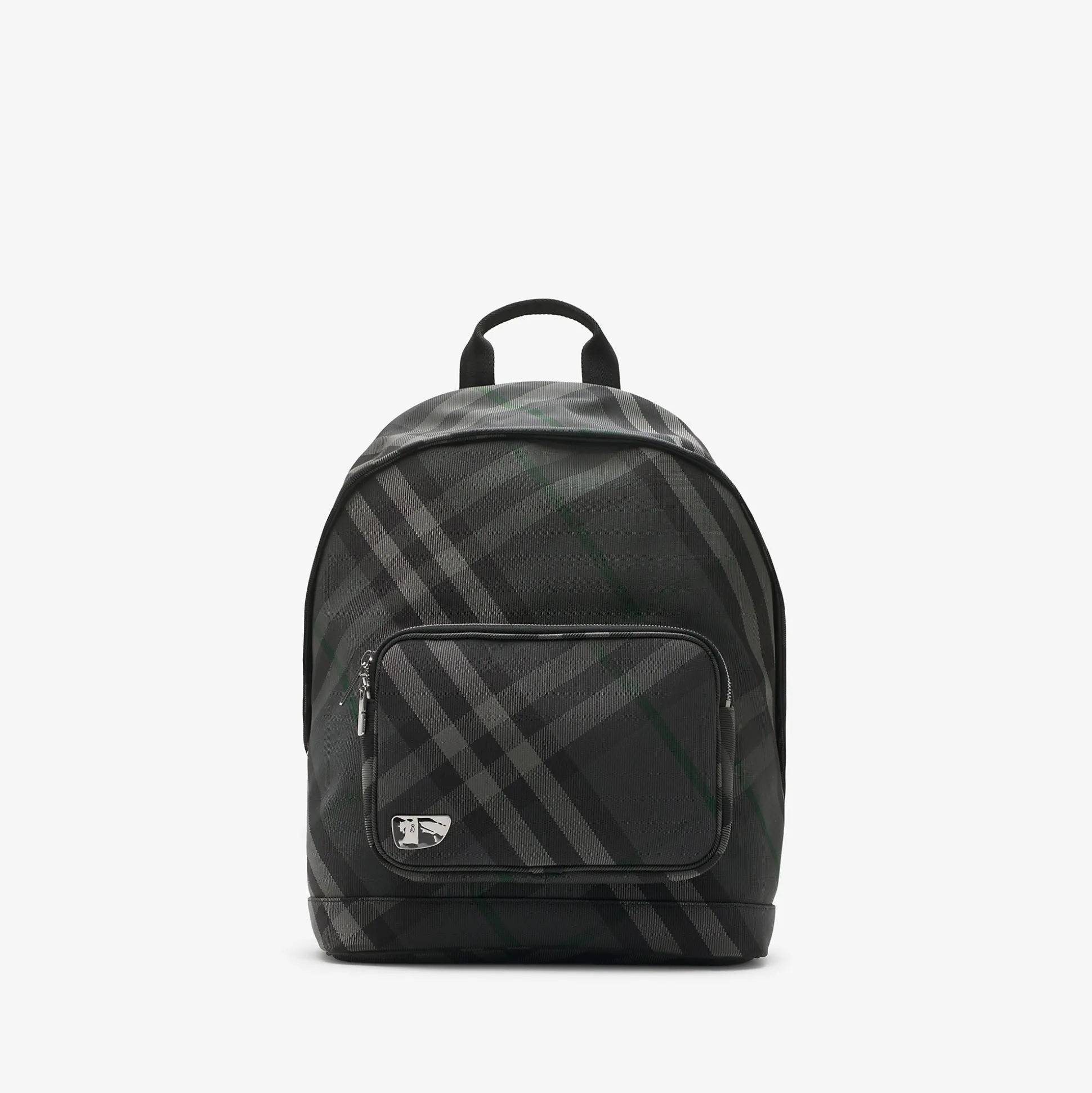 Cheap Burberry Grid Backpack Charcoal