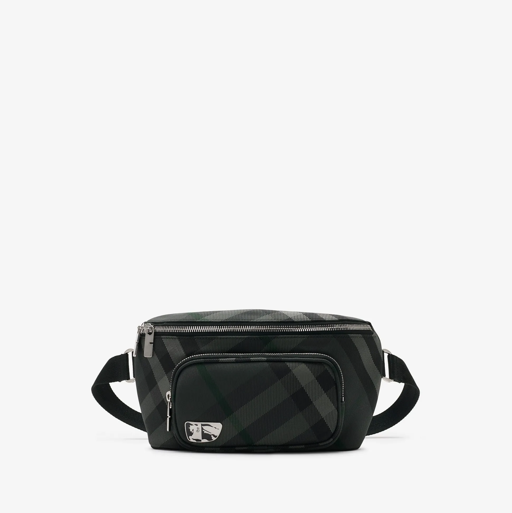 Cheap Burberry Grid Belt Bag Charcoal