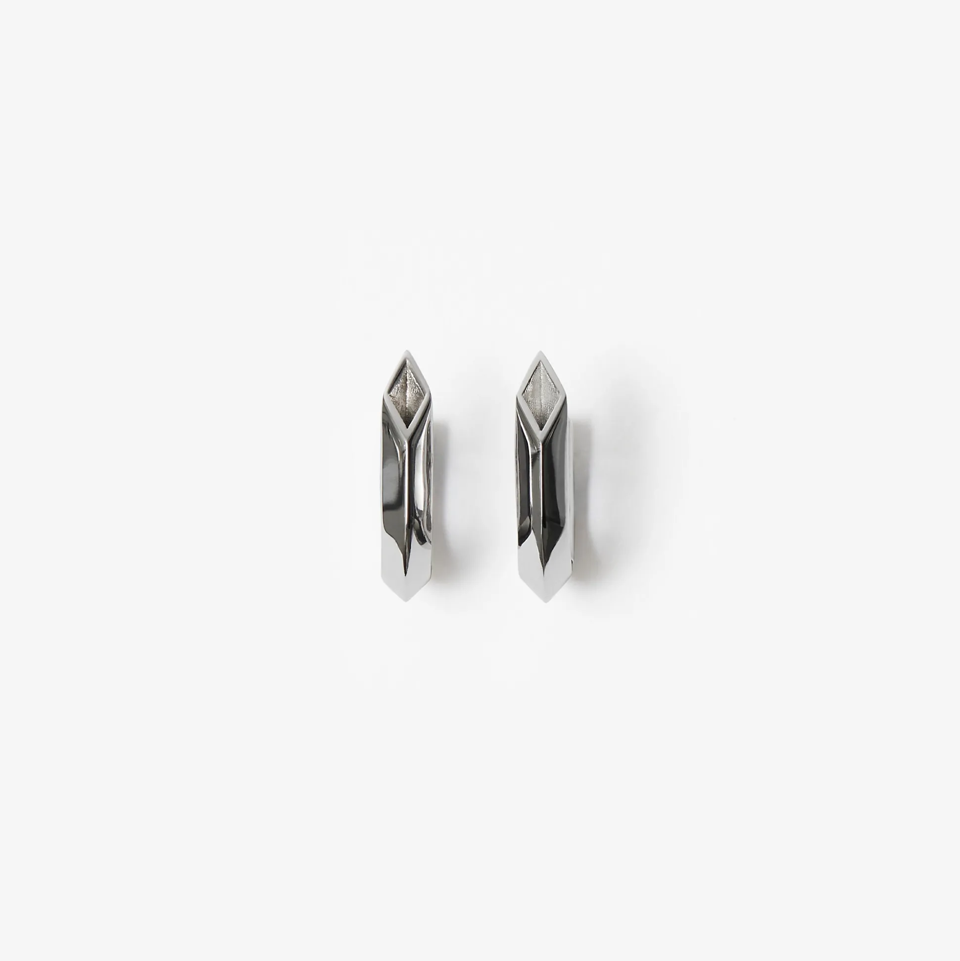 Fashion Burberry Hollow Spike Earrings Silver