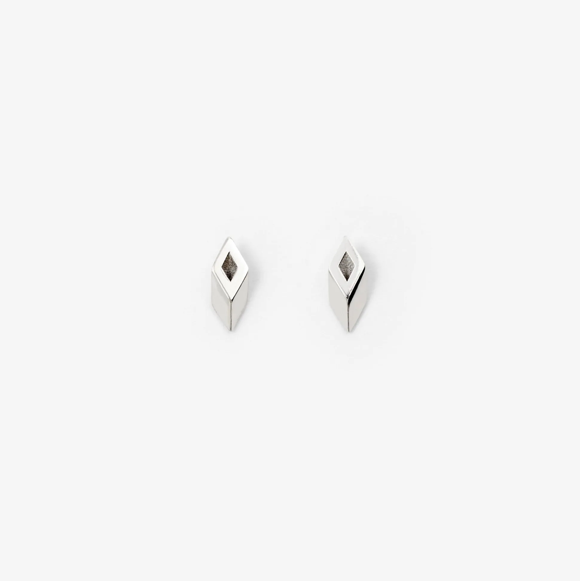 Fashion Burberry Hollow Stud Earrings Silver