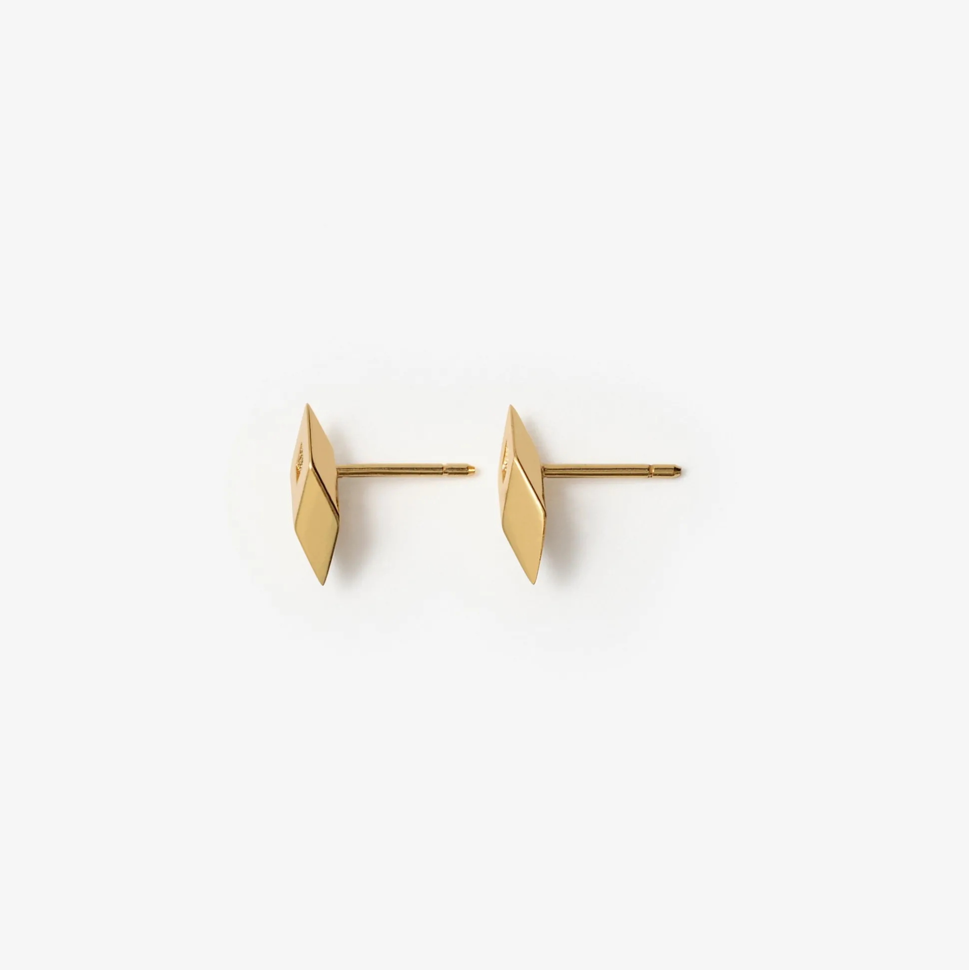 New Burberry Hollow Stud Earrings Gold