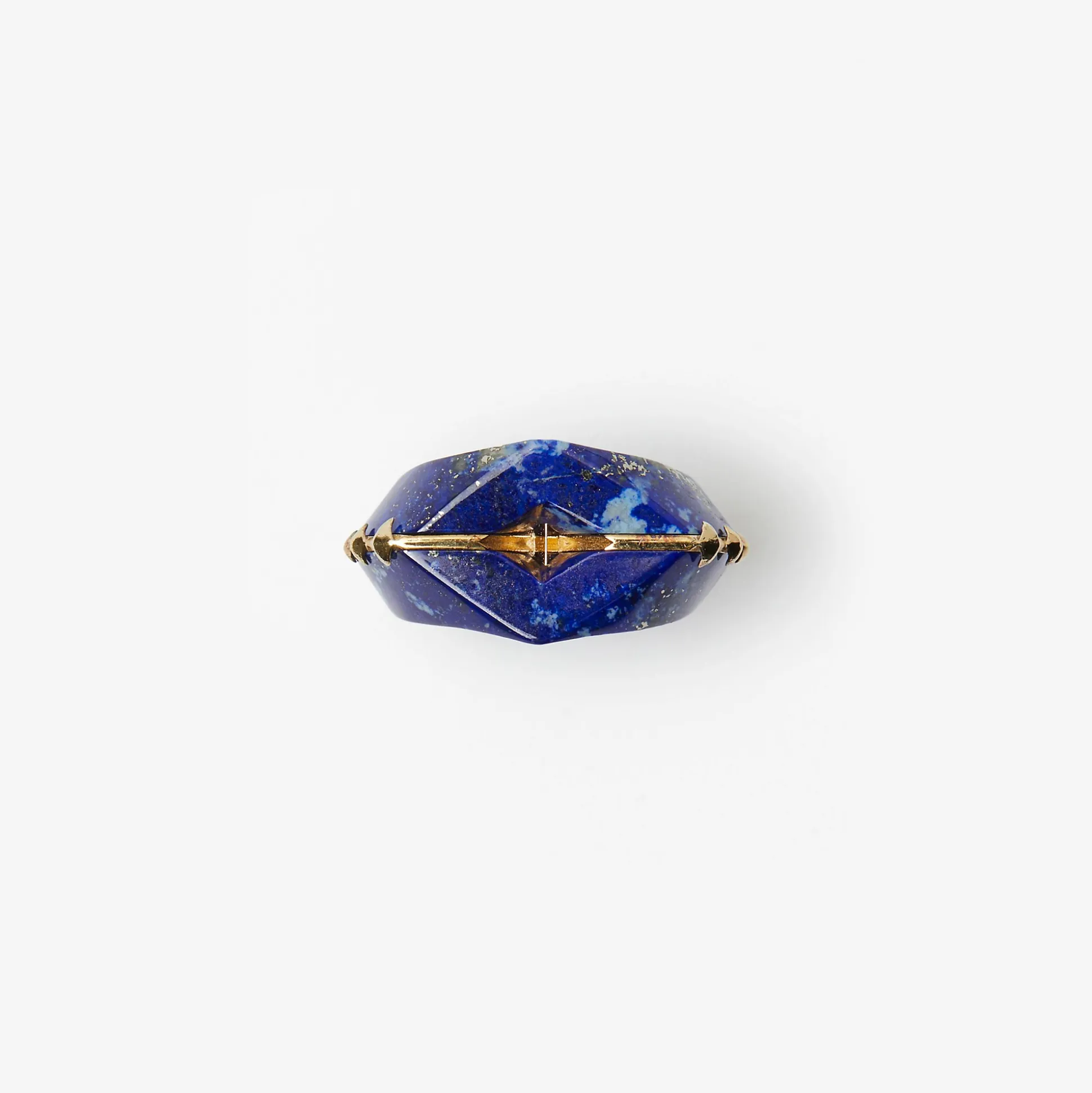 Clearance Burberry Lapis Hollow Ring Gold