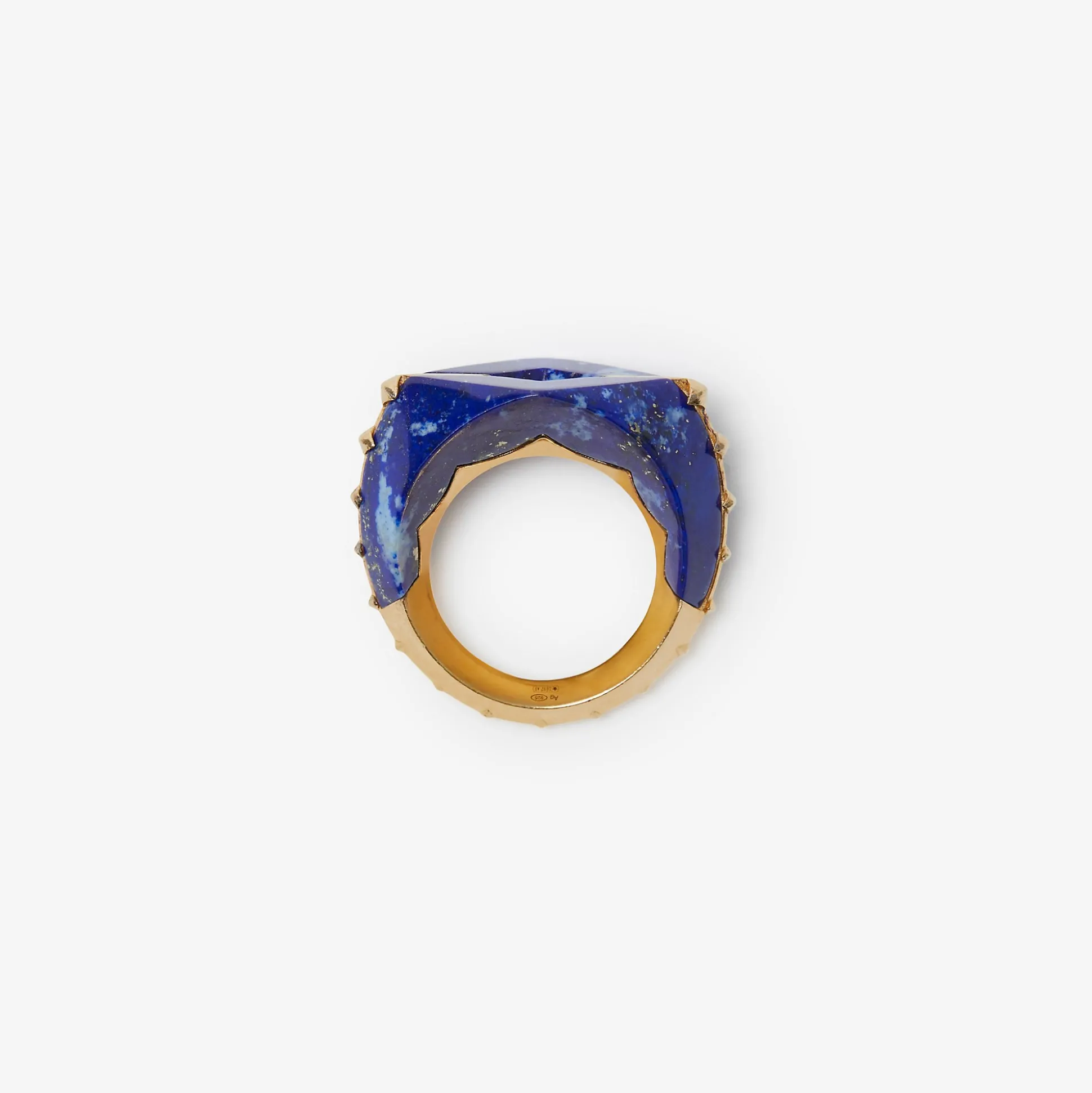 Clearance Burberry Lapis Hollow Ring Gold