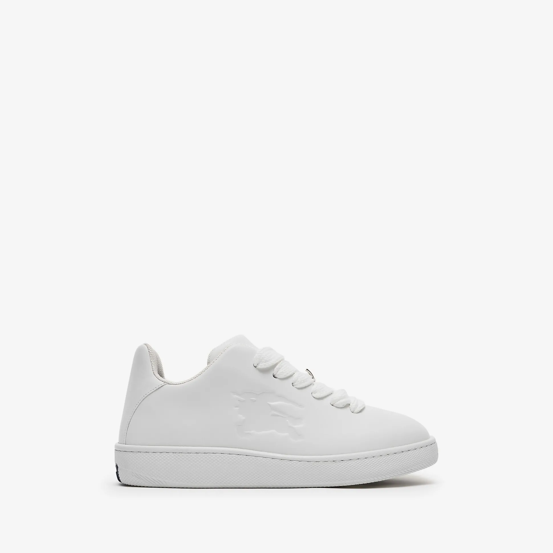 New Burberry Leather Box Sneakers White