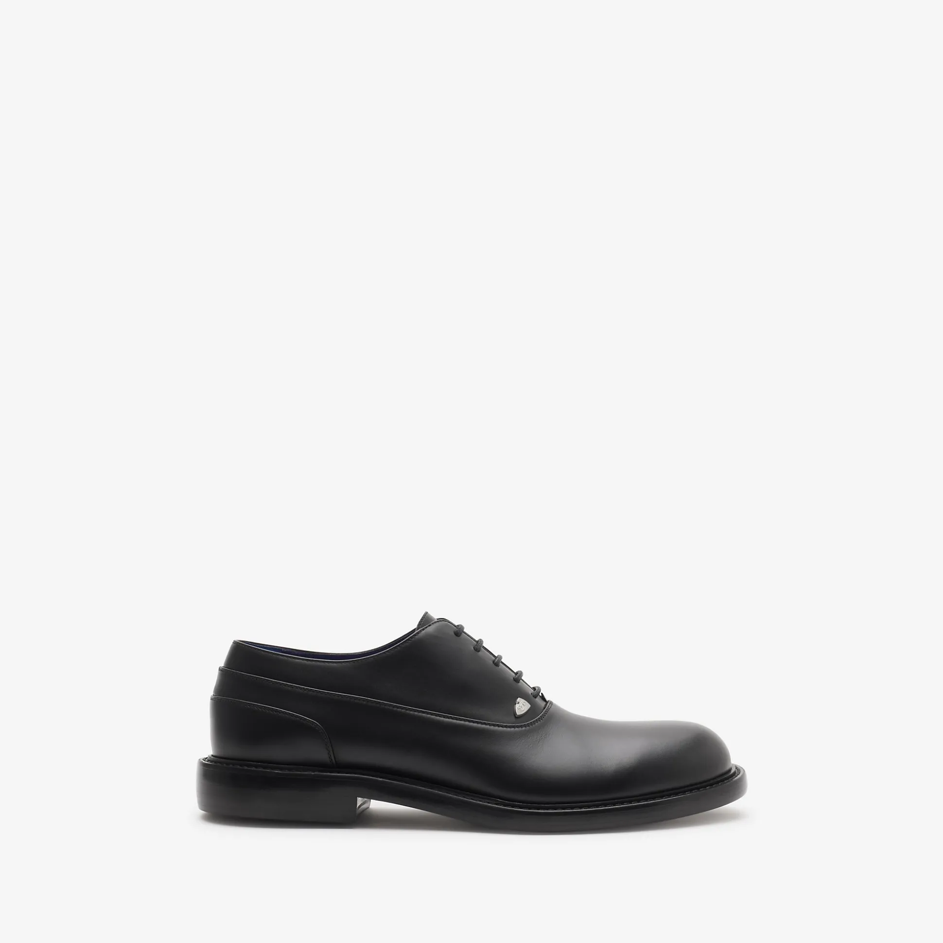 New Burberry Leather Cobble Oxford Shoes​ Black