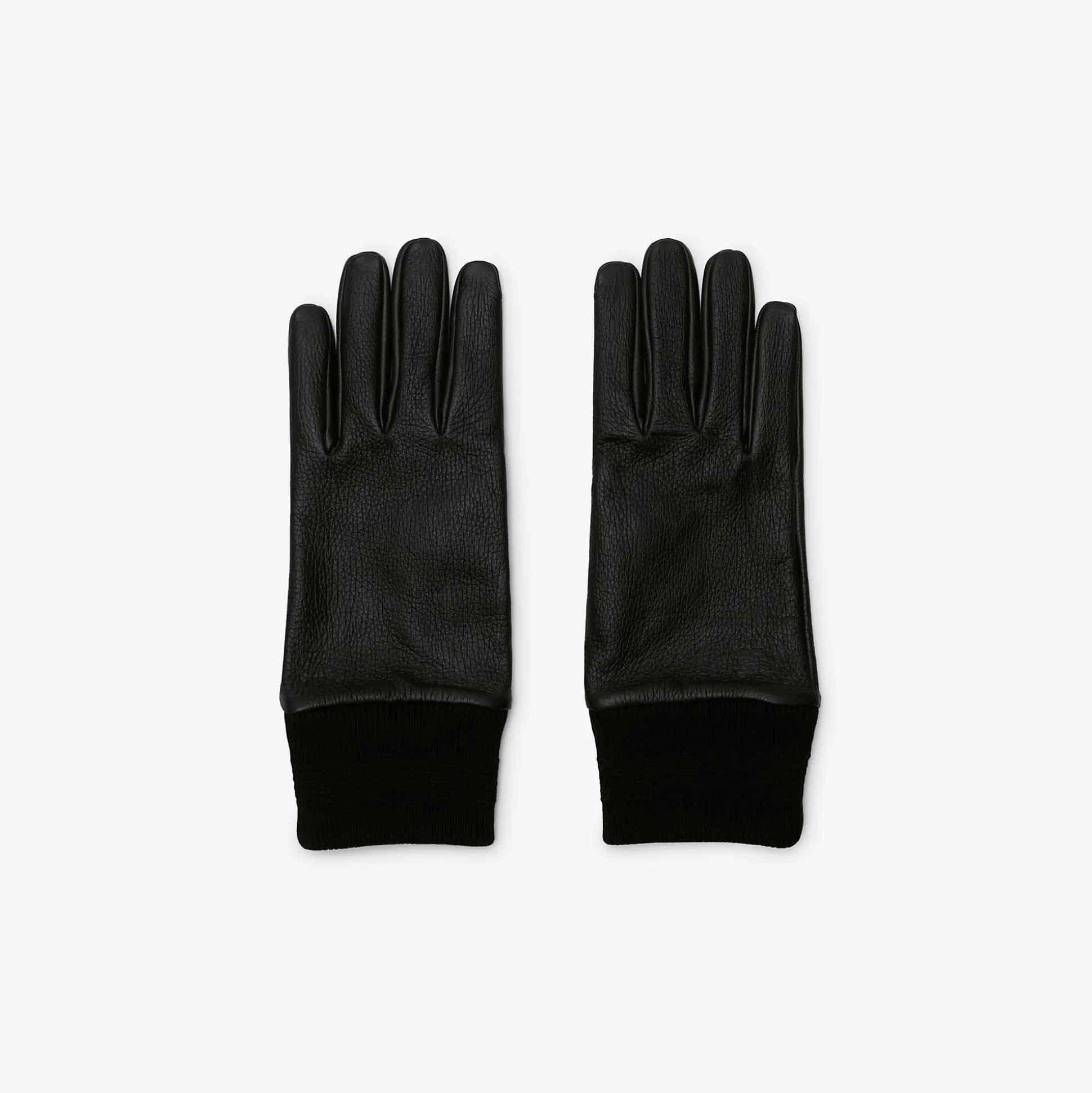 Hot Burberry Leather Gloves Black