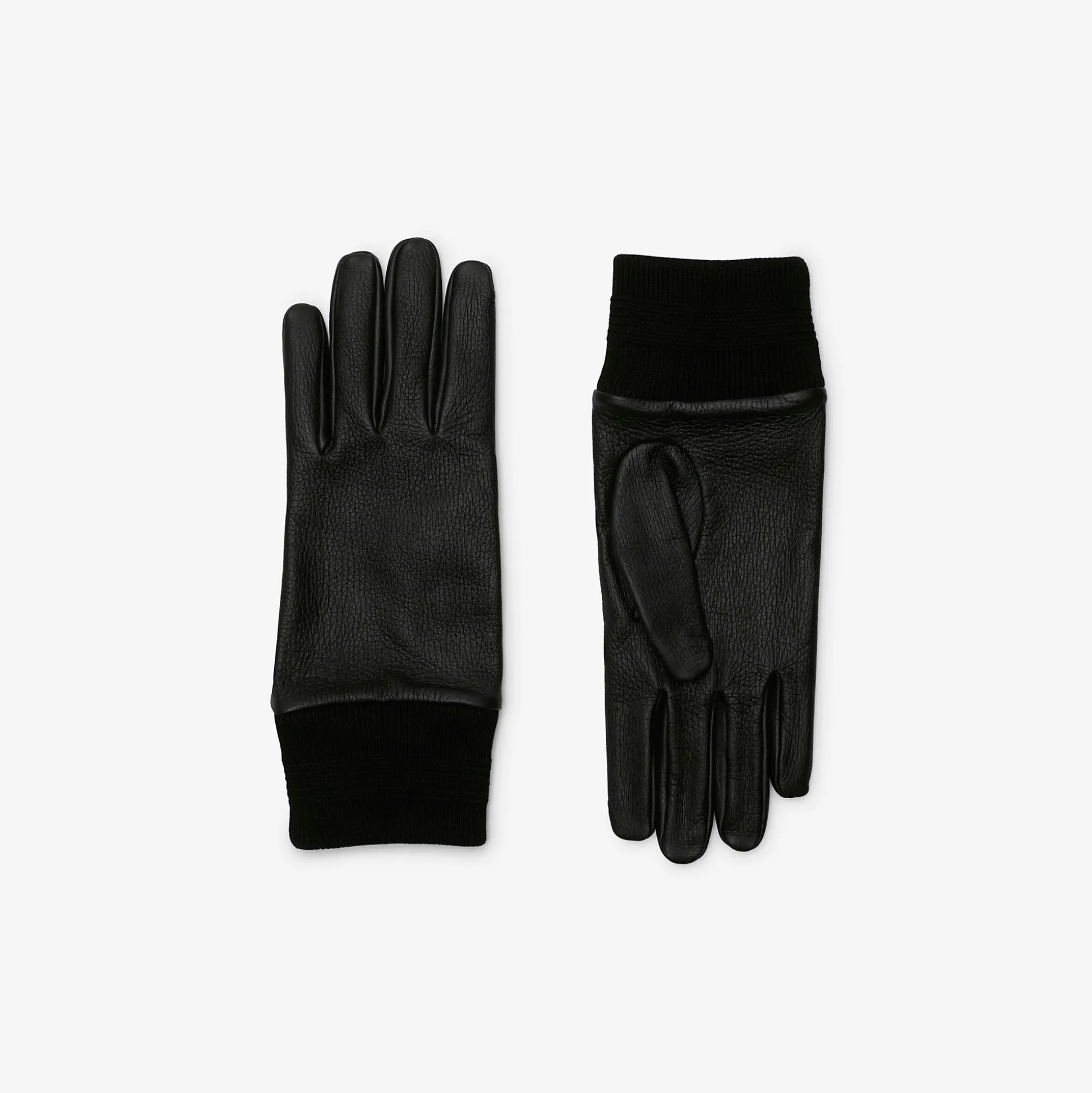 Hot Burberry Leather Gloves Black