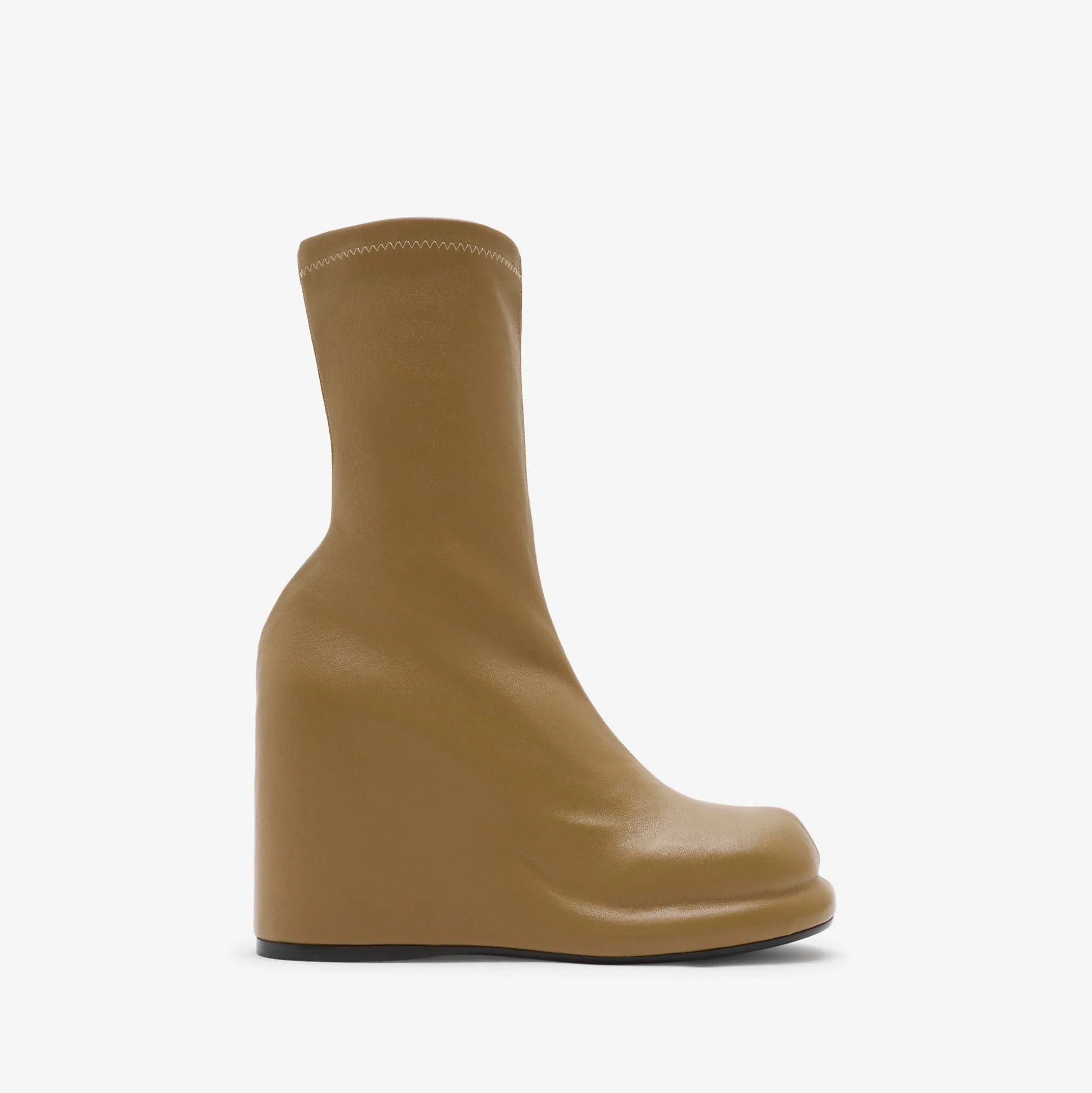 Best Burberry Leather Pillar Low Boots Shrew